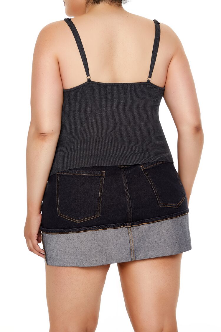 Plus Size Sweater-Knit Cami-Feelings Star