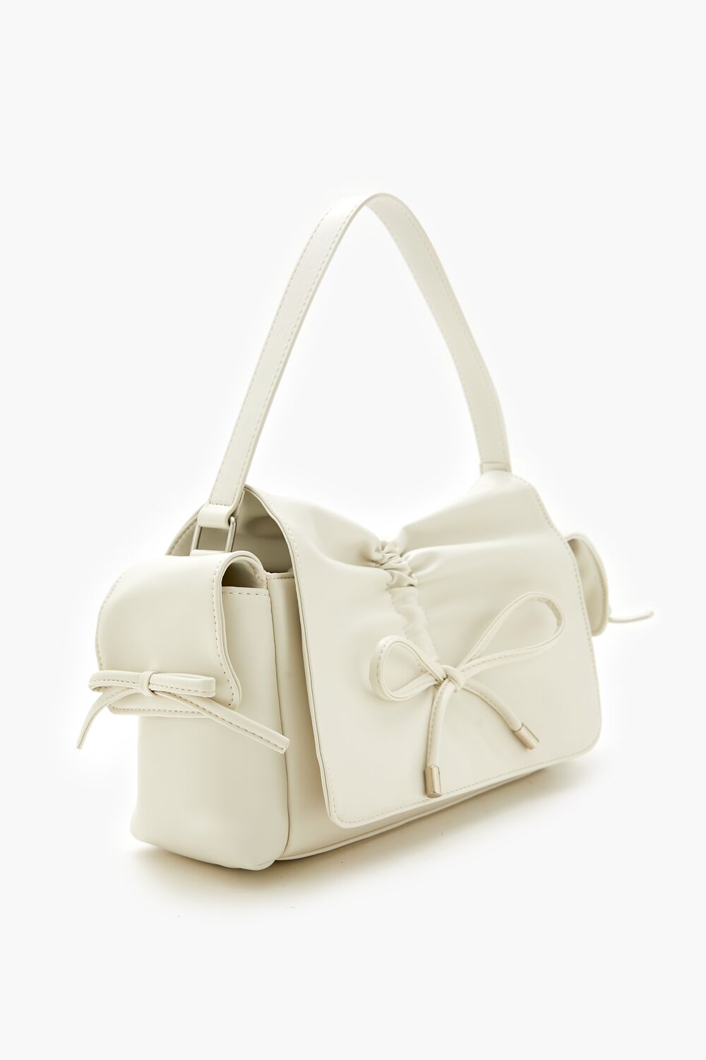 Ruched Bow Shoulder Bag-Feelings Star