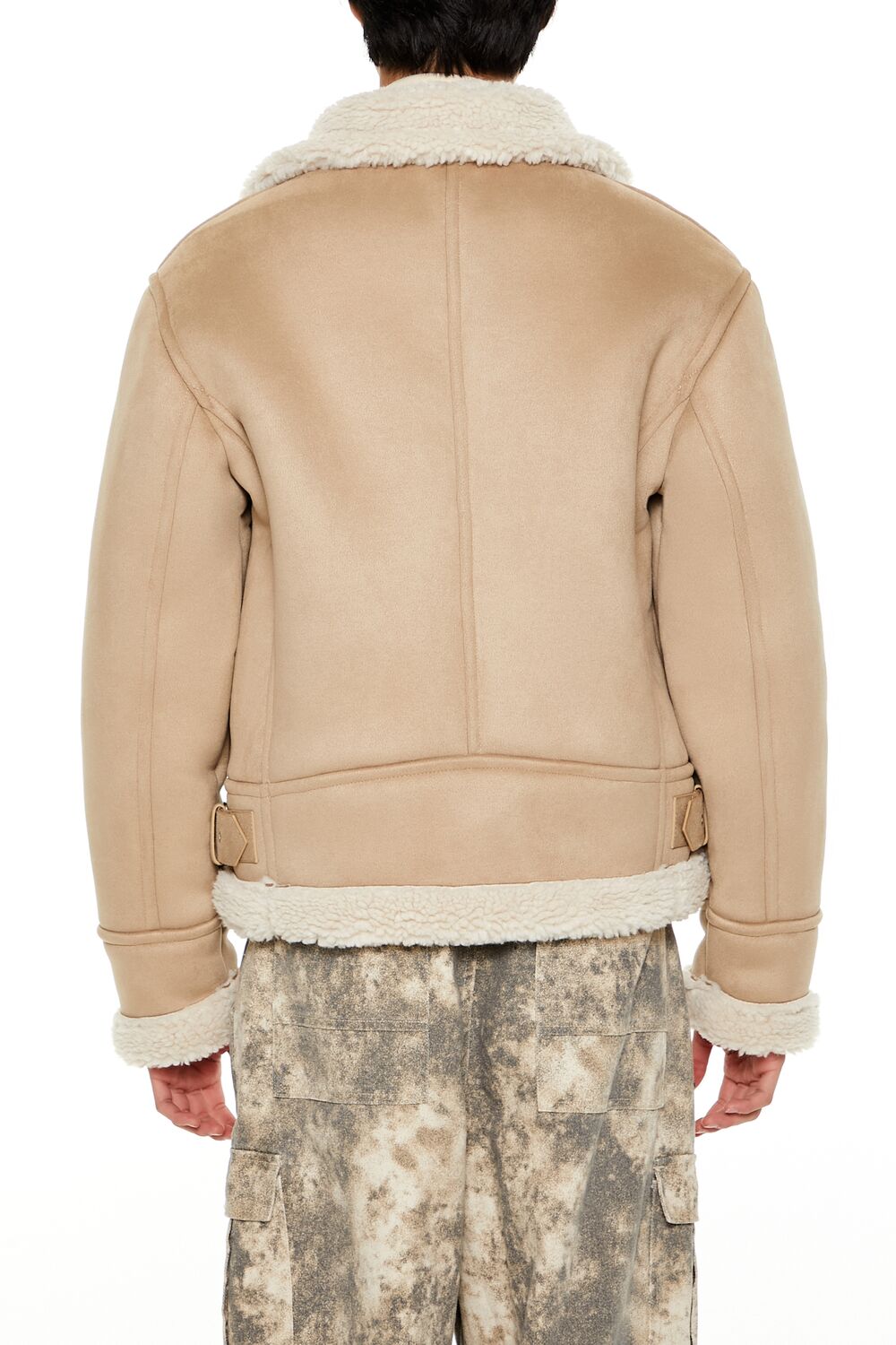 Faux Suede & Shearling Jacket-Feelings Star