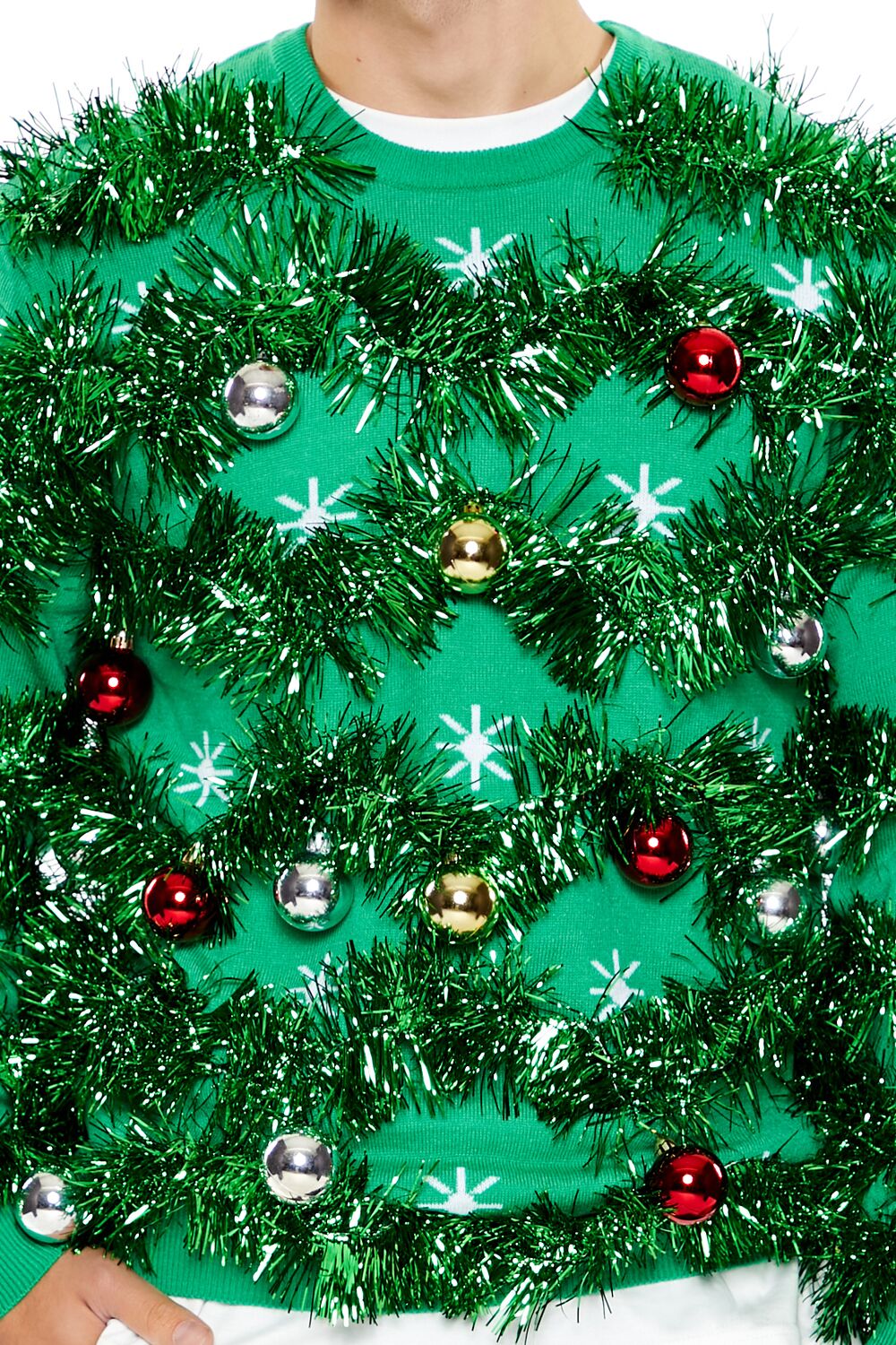 Unisex Tinsel & Ornament Sweater-Feelings Star