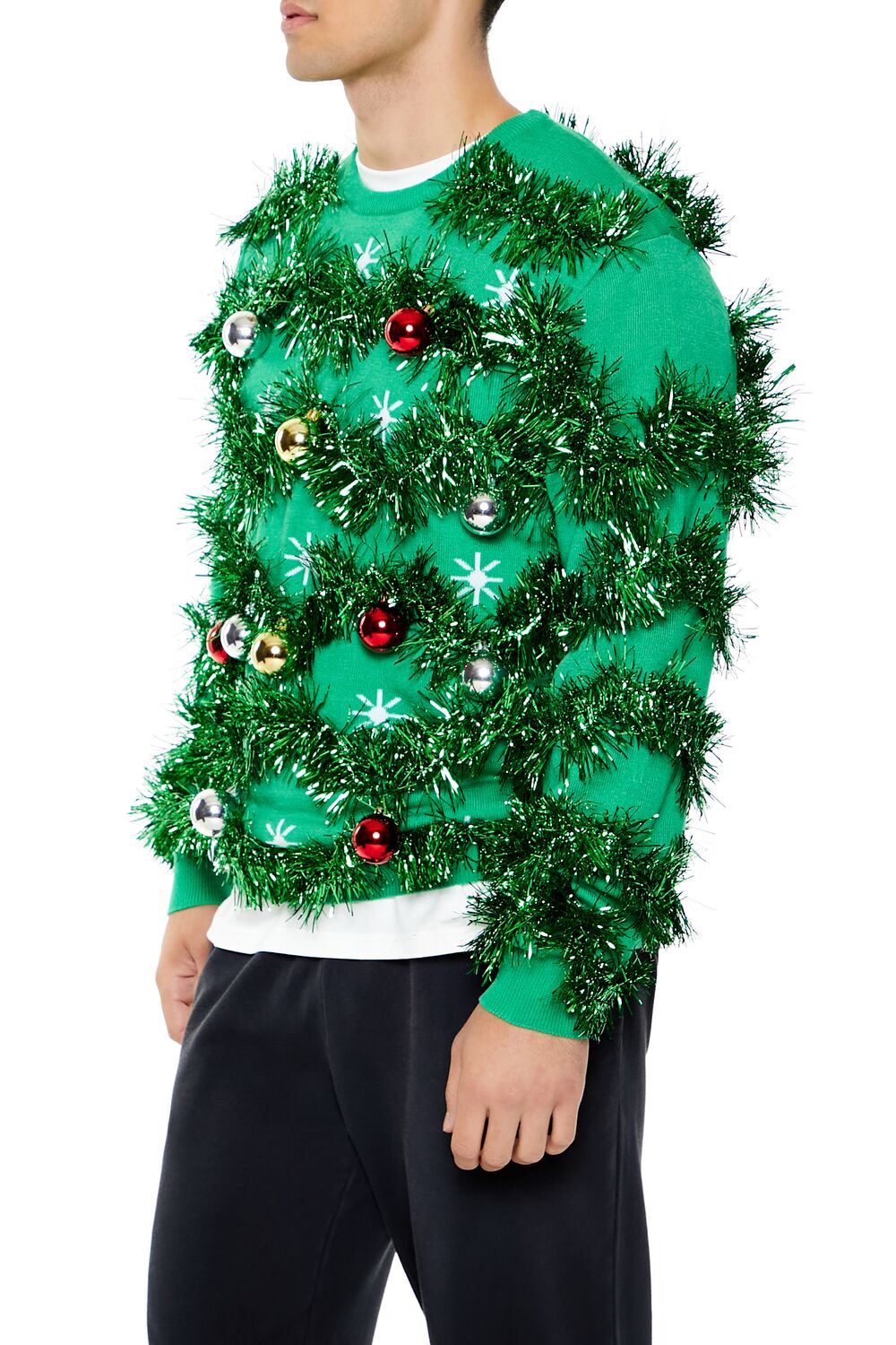 Unisex Tinsel & Ornament Sweater-Feelings Star