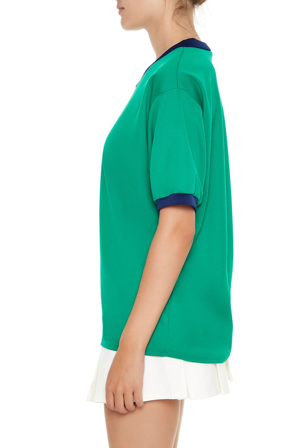 V-Neck Ringer Jersey-Feelings Star