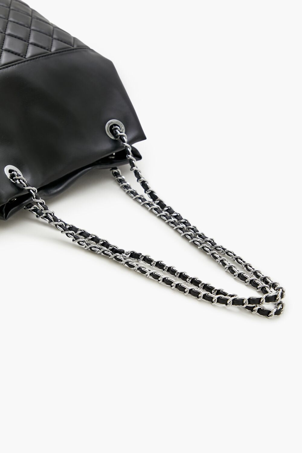 Quilted Faux Leather Tote Bag-Feelings Star