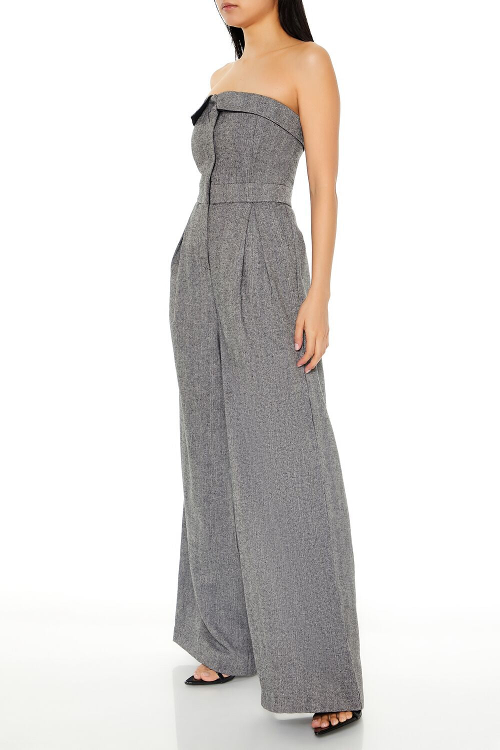 Strapless Wide-Leg Jumpsuit-Feelings Star