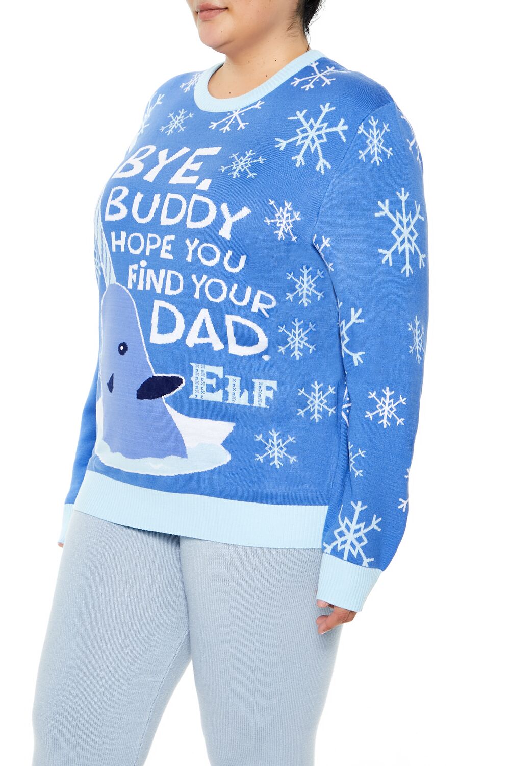 Plus Size Elf Mr Narwhal Sweater-Feelings Star