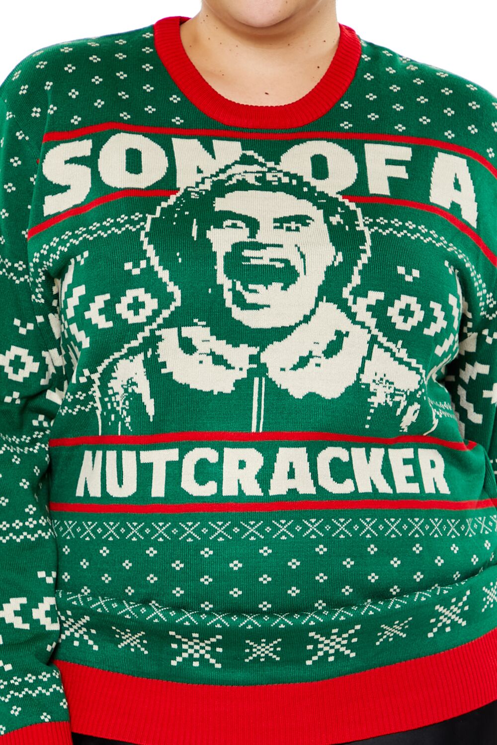 Plus Size Elf Son of a Nutcracker Sweater-Feelings Star