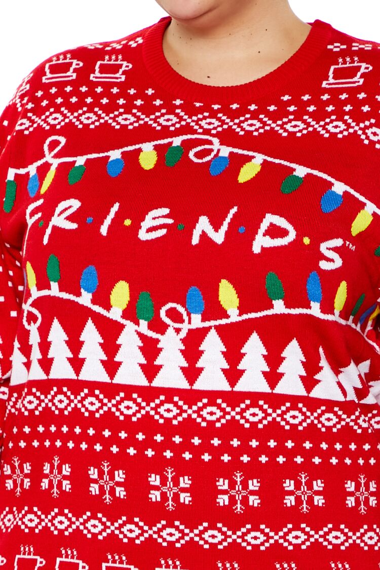 Plus Size Friends Fair Isle Sweater-Feelings Star