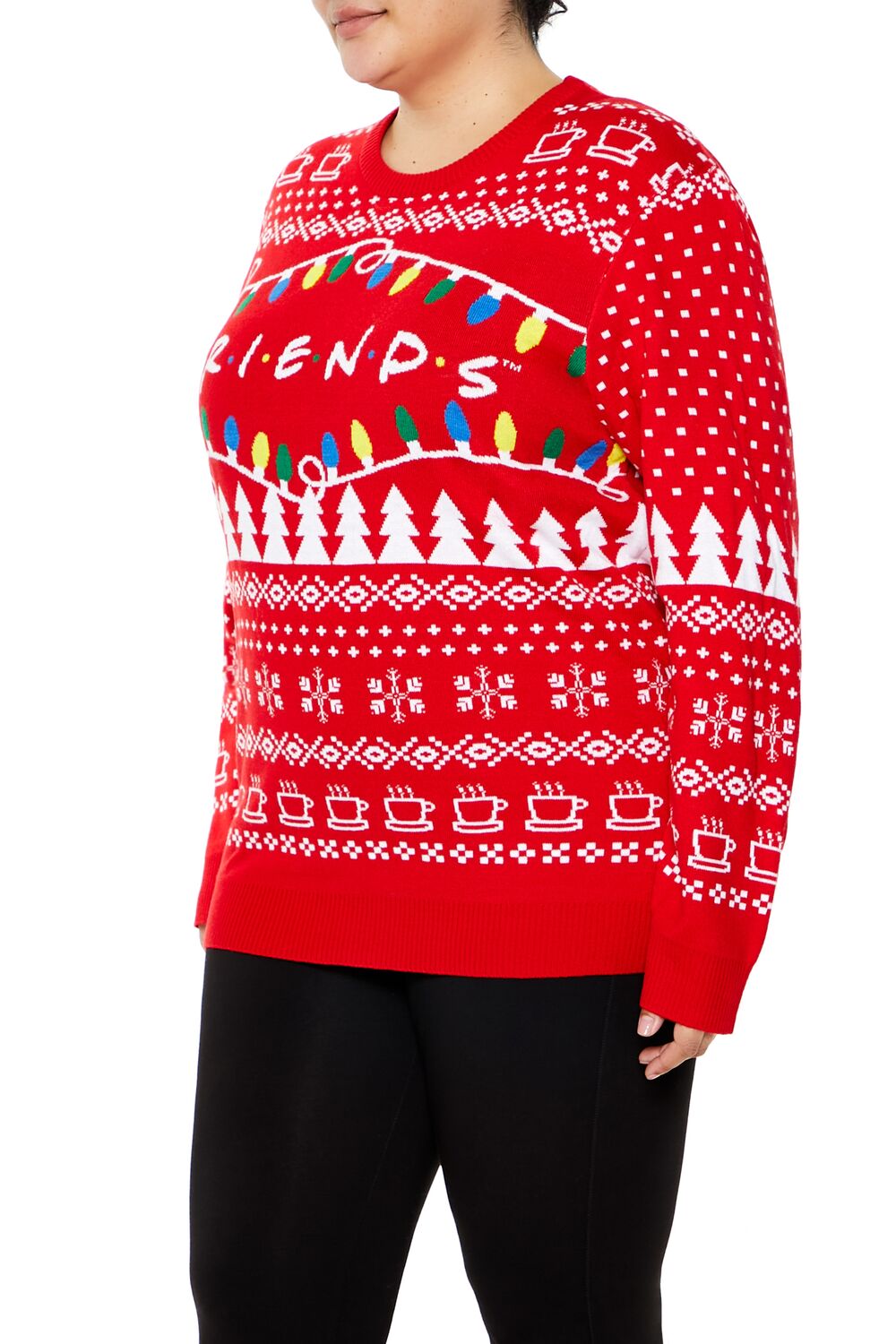 Plus Size Friends Fair Isle Sweater-Feelings Star