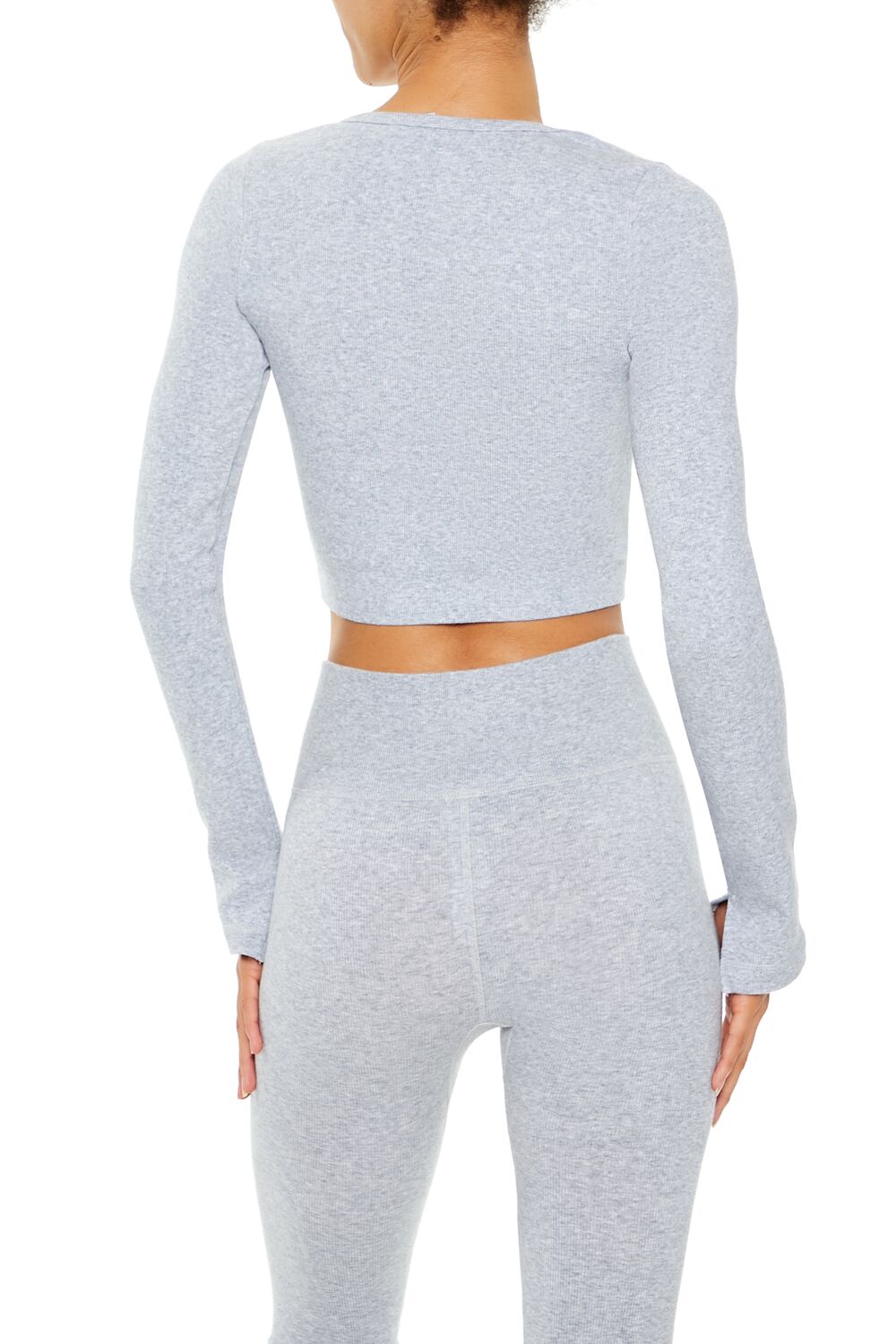 Active Seamless V-Neck Crop Top-Feelings Star