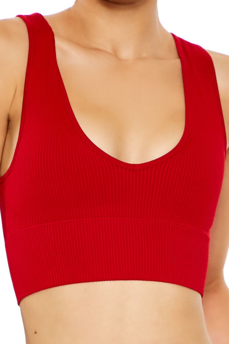 Active Seamless V-Neck Sports Bra-Feelings Star