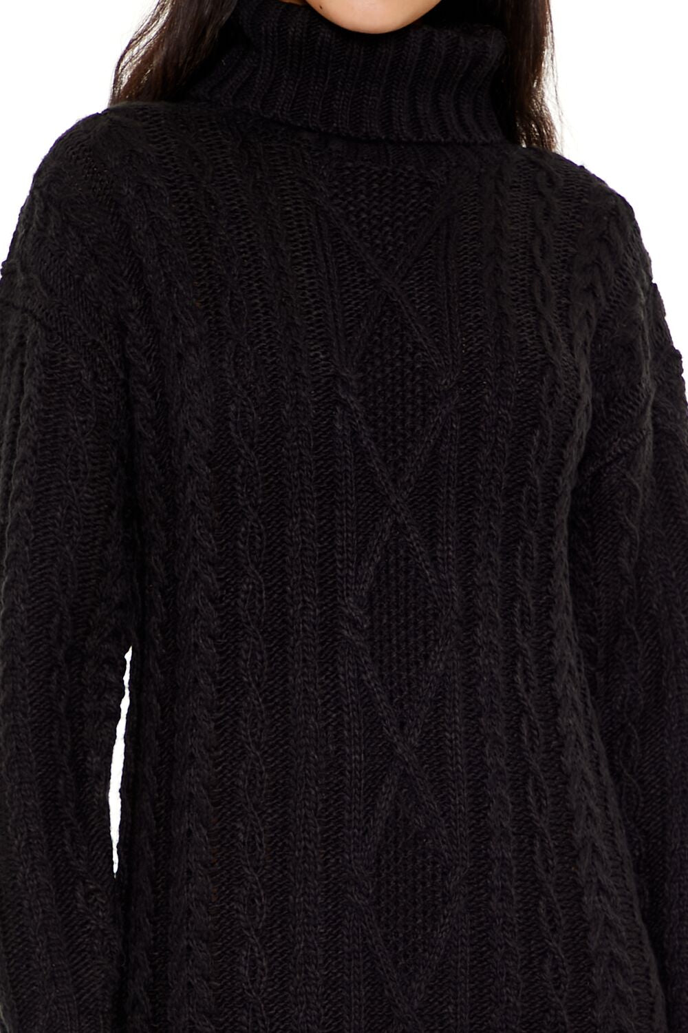 Turtleneck Mini Sweater Dress-Feelings Star