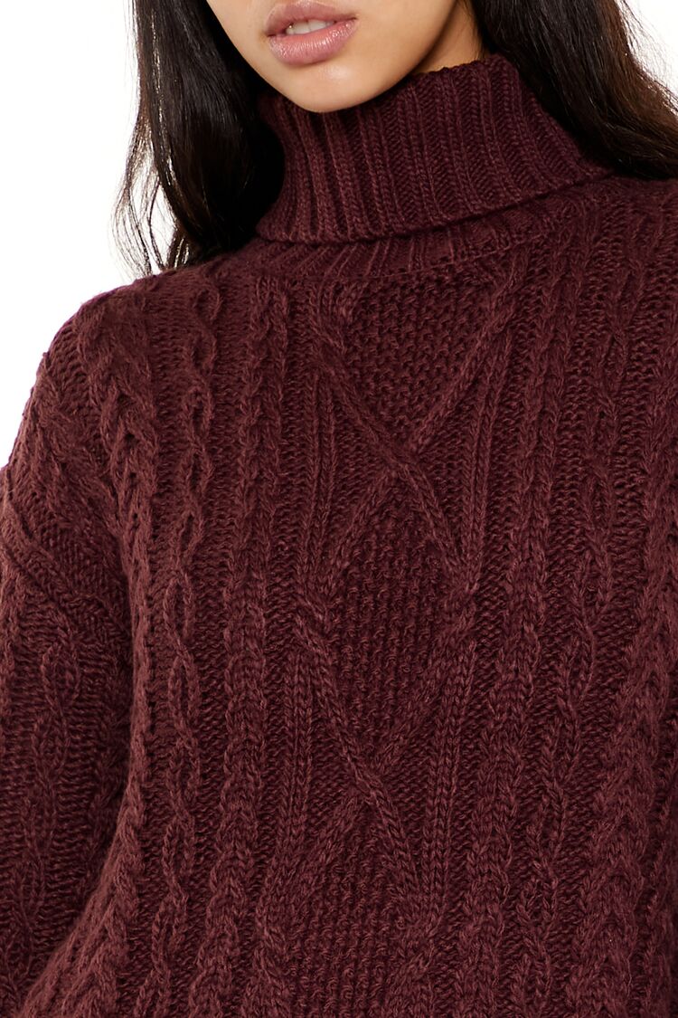 Turtleneck Mini Sweater Dress-Feelings Star