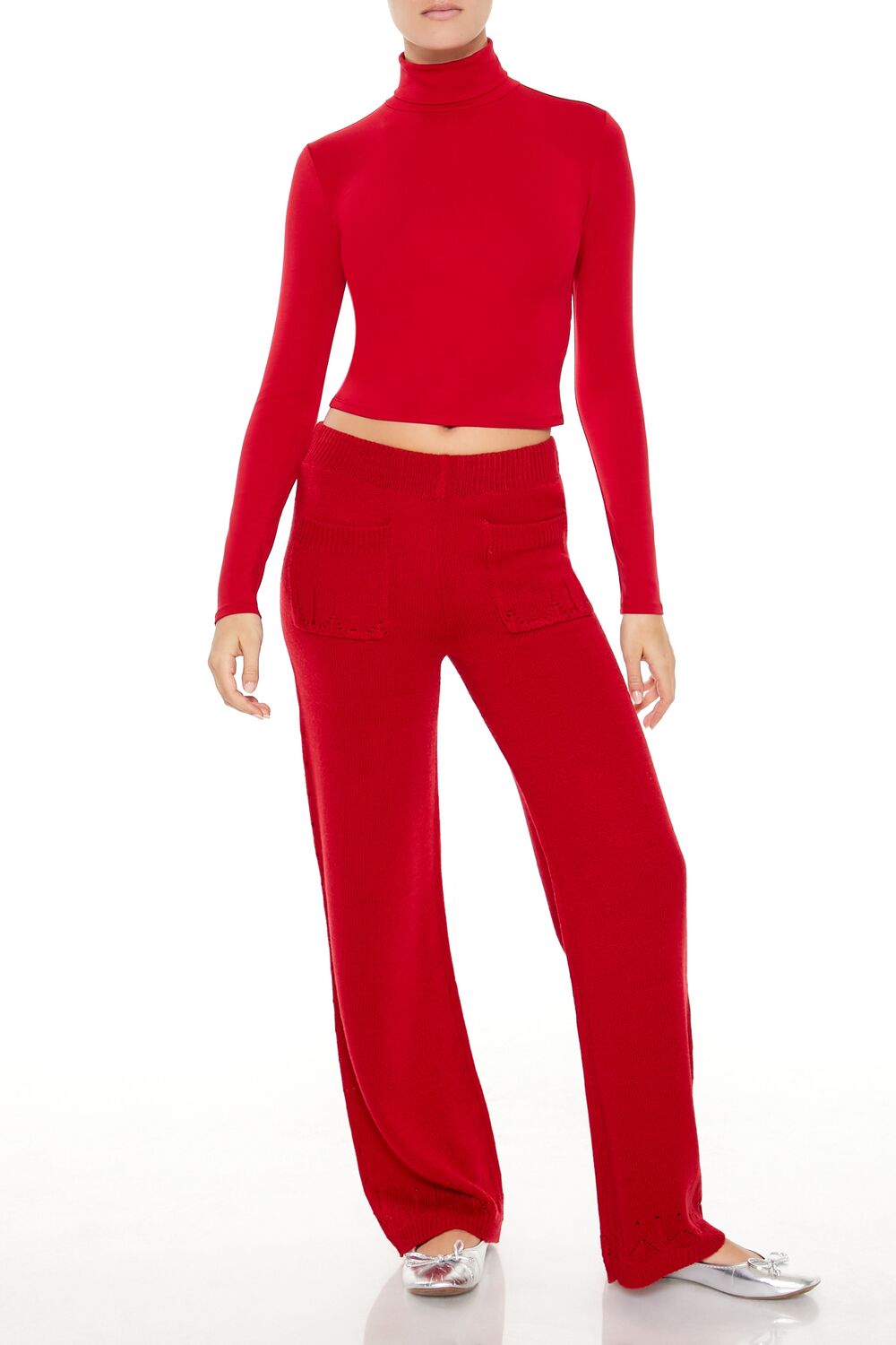 Turtleneck Crop Top-Feelings Star