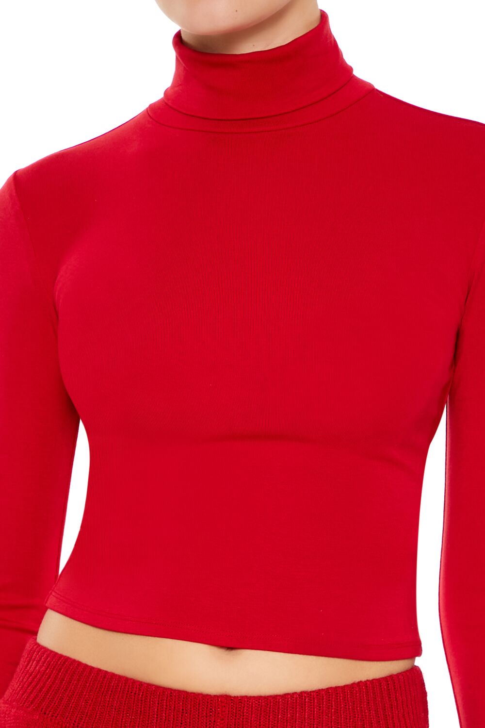 Turtleneck Crop Top-Feelings Star