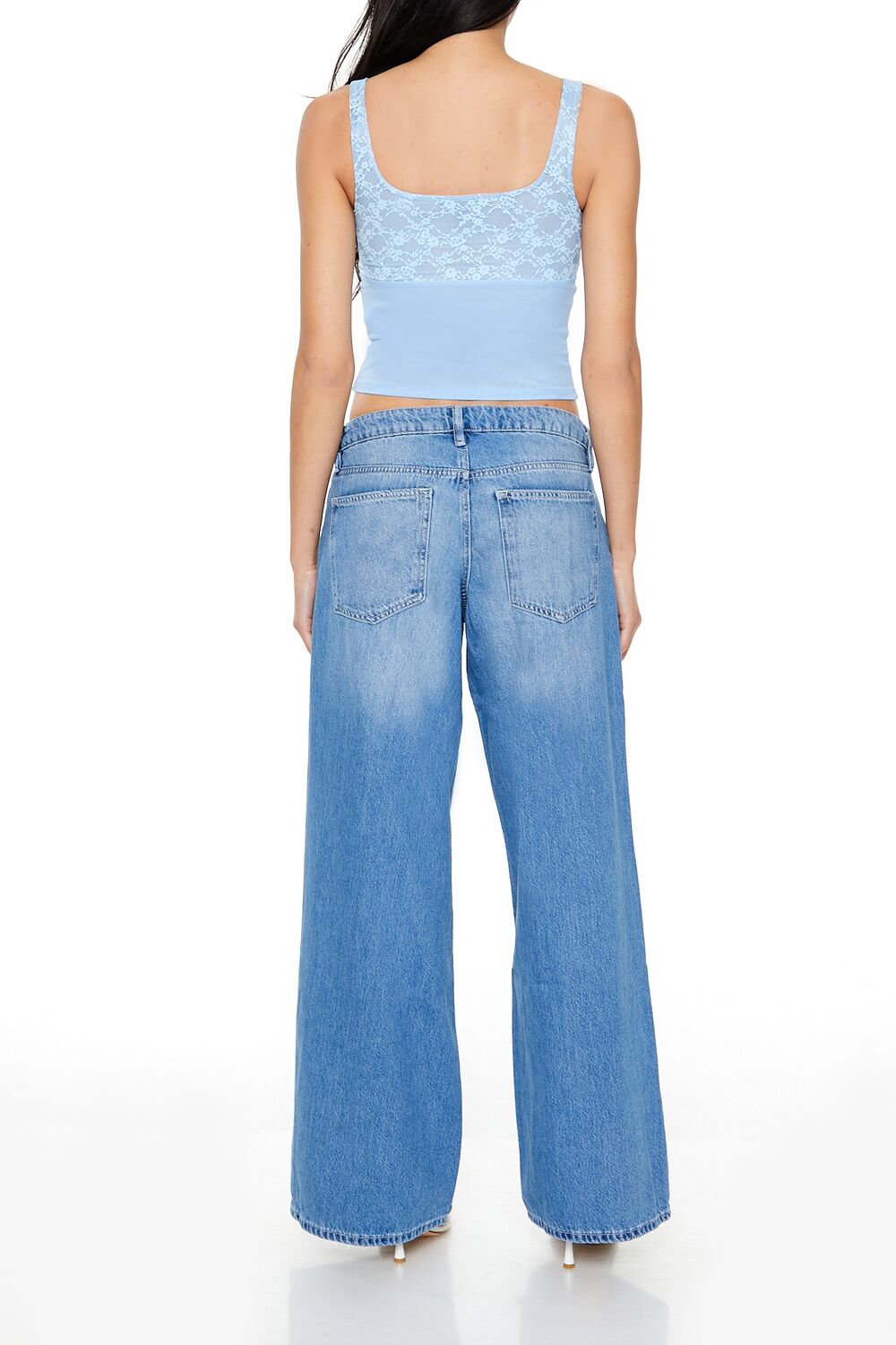 Baggy Low-Rise Jeans-Feelings Star