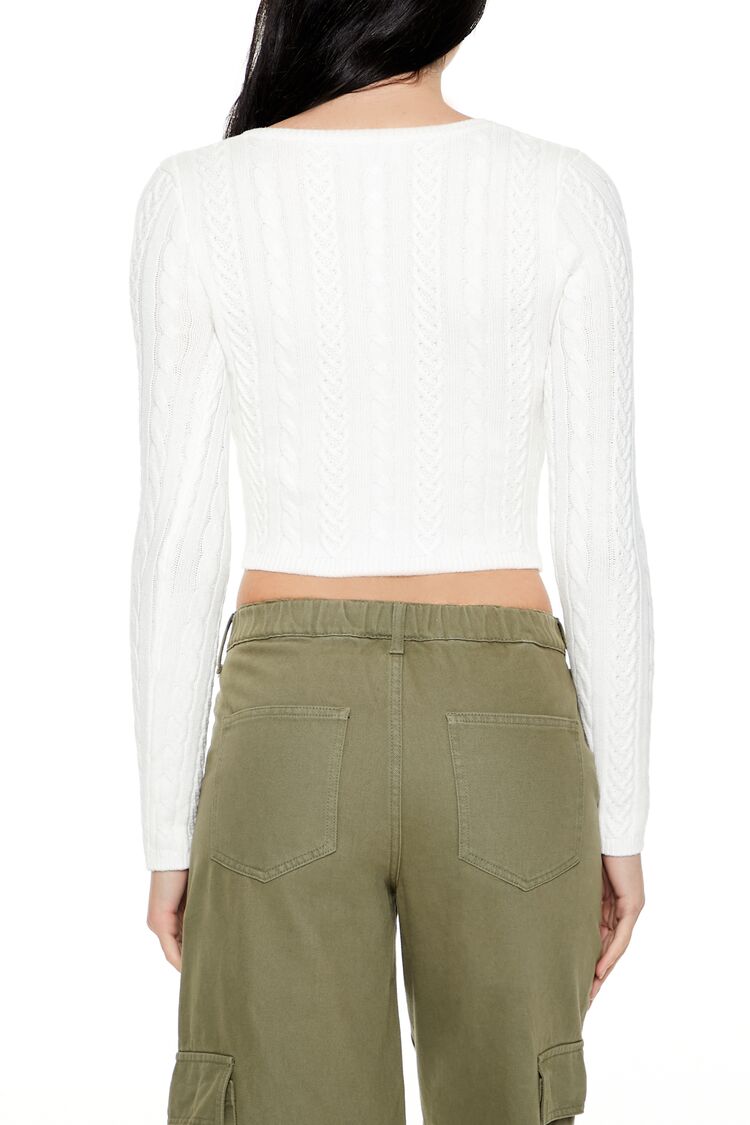 Cable Knit Cardigan Sweater-Feelings Star