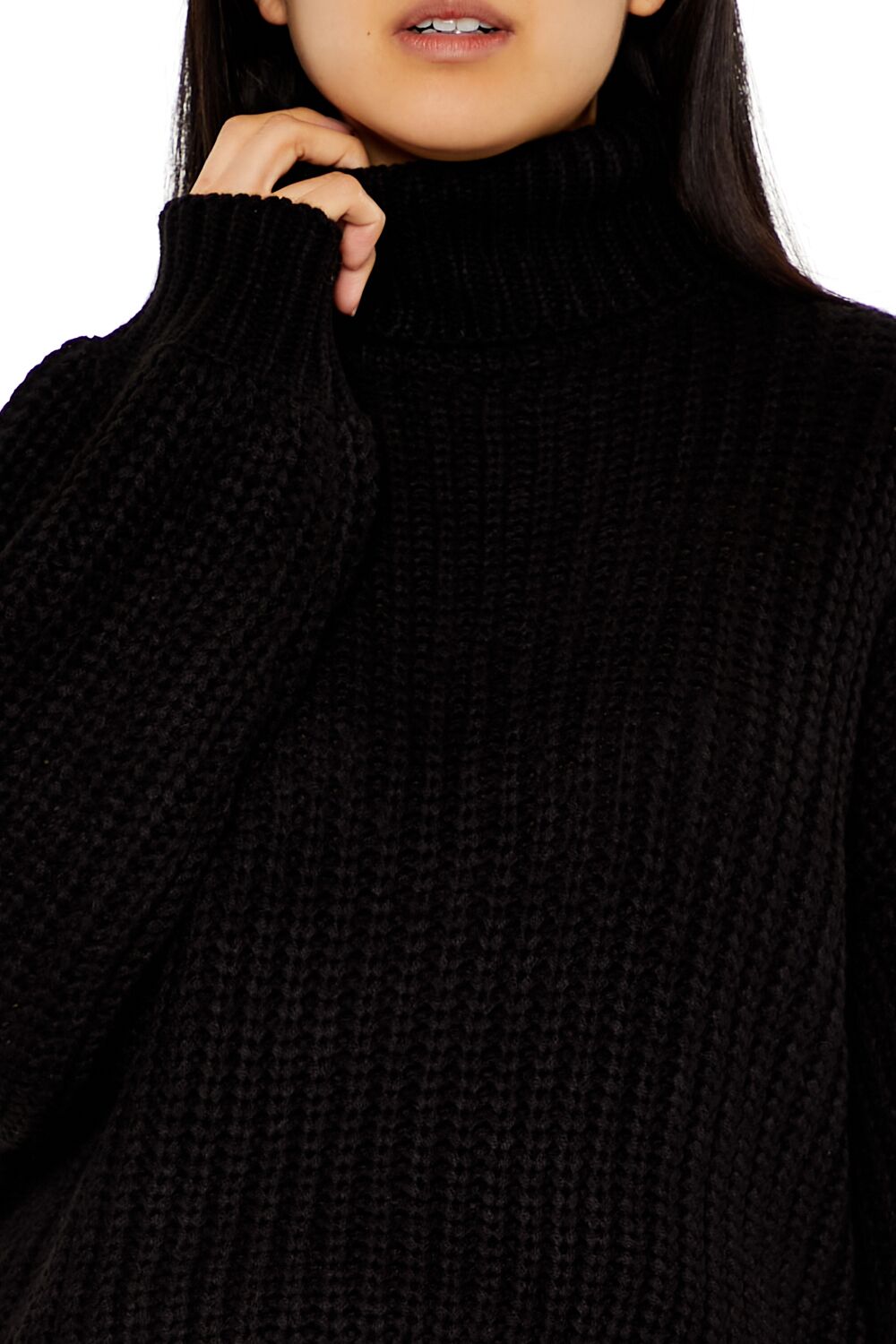 Turtleneck Drop-Sleeve Sweater-Feelings Star