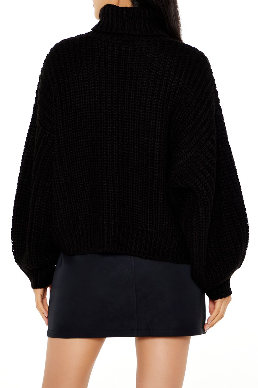 Turtleneck Drop-Sleeve Sweater-Feelings Star