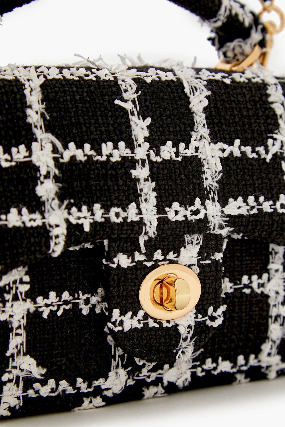 Tweed Grid Crossbody Bag-Feelings Star