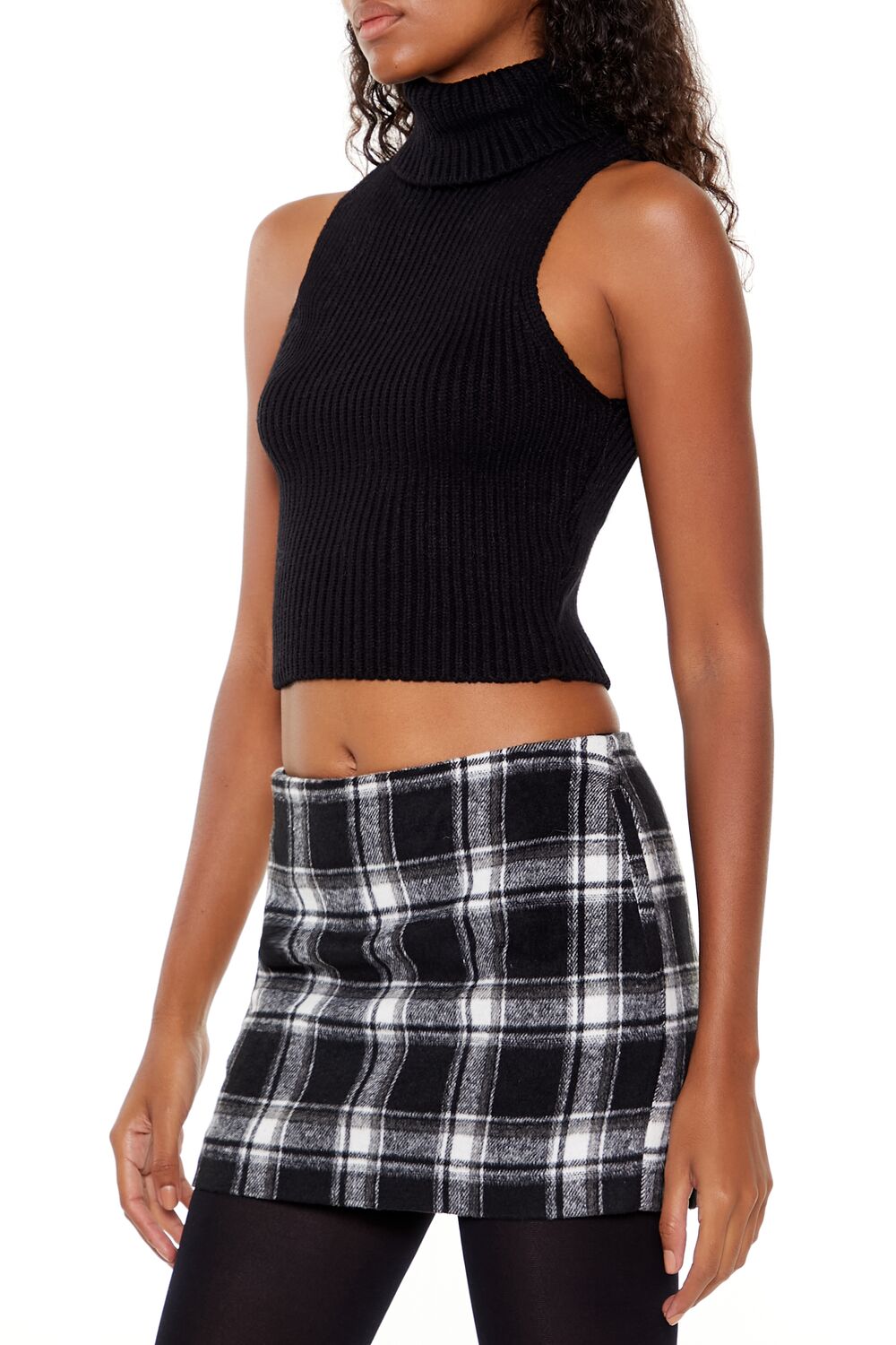 Turtleneck Sweater-Knit Tank Top-Feelings Star