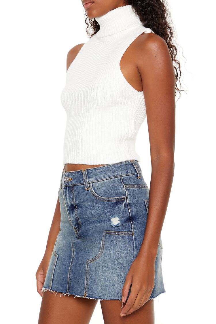 Turtleneck Sweater-Knit Tank Top-Feelings Star