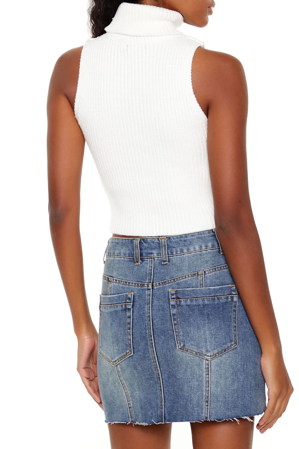 Turtleneck Sweater-Knit Tank Top-Feelings Star