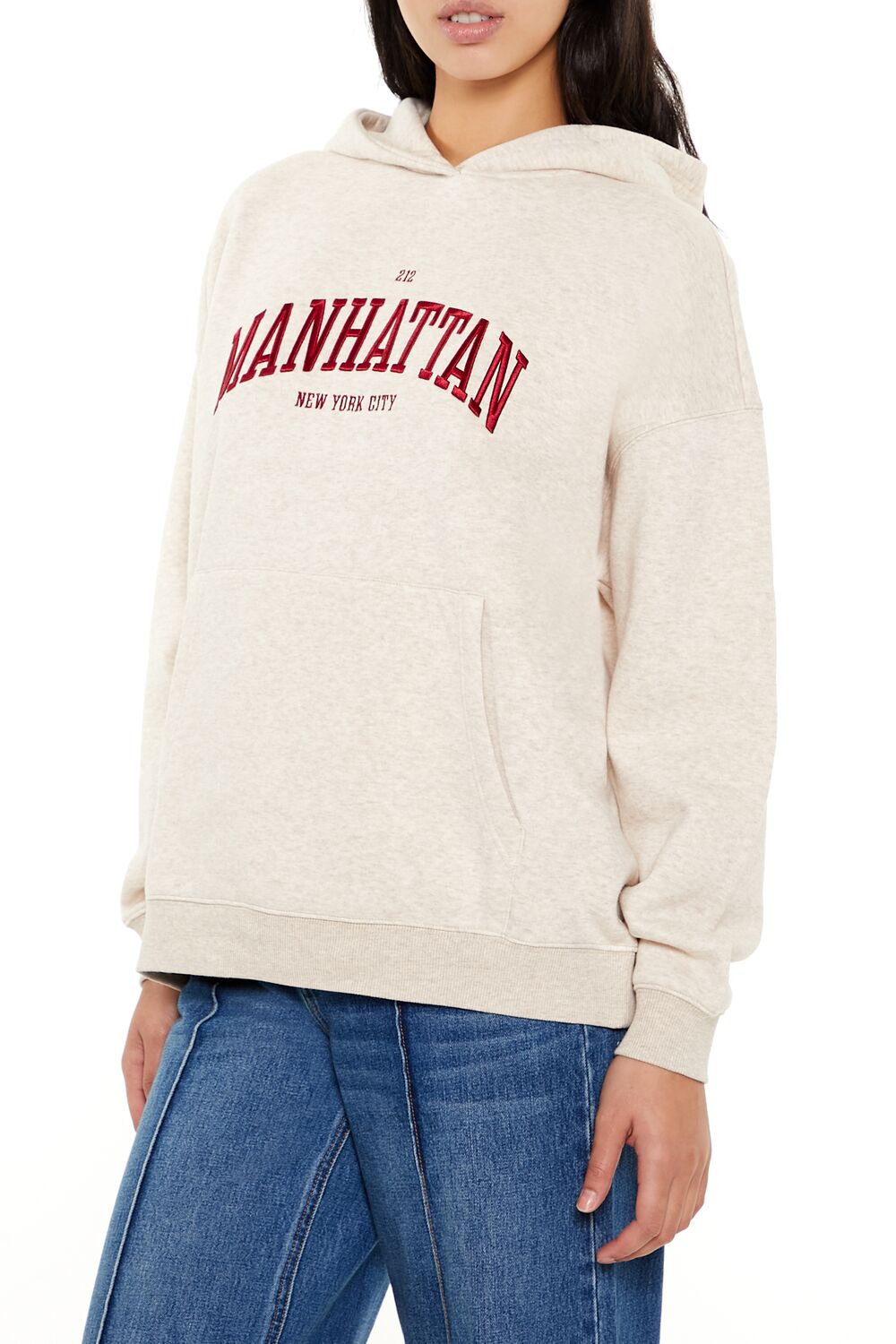 Embroidered Manhattan Hoodie-Feelings Star