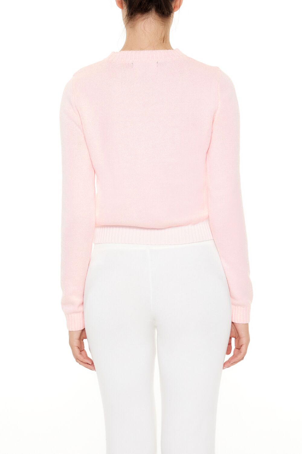 Candy Cane Graphic Sweater-Feelings Star