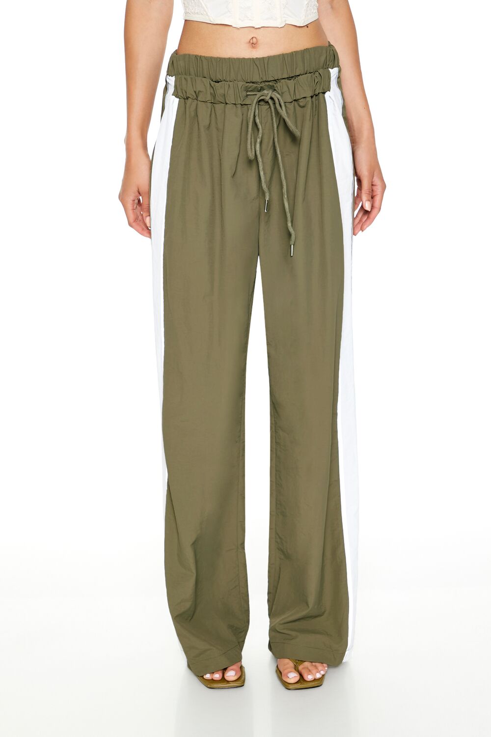 Striped Wide-Leg Pants-Feelings Star