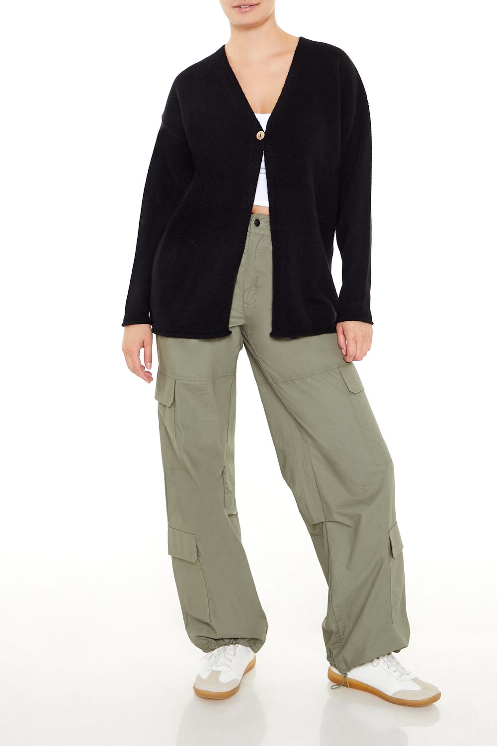 Split-Hem Cardigan Sweater-Feelings Star