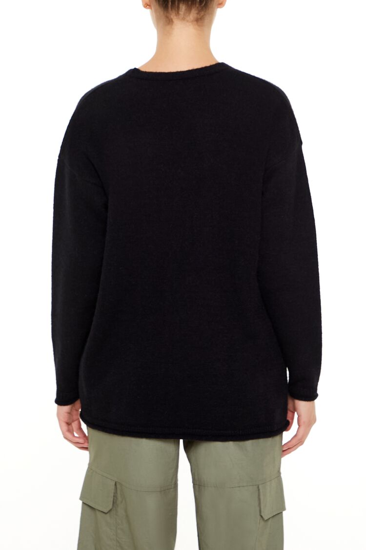 Split-Hem Cardigan Sweater-Feelings Star