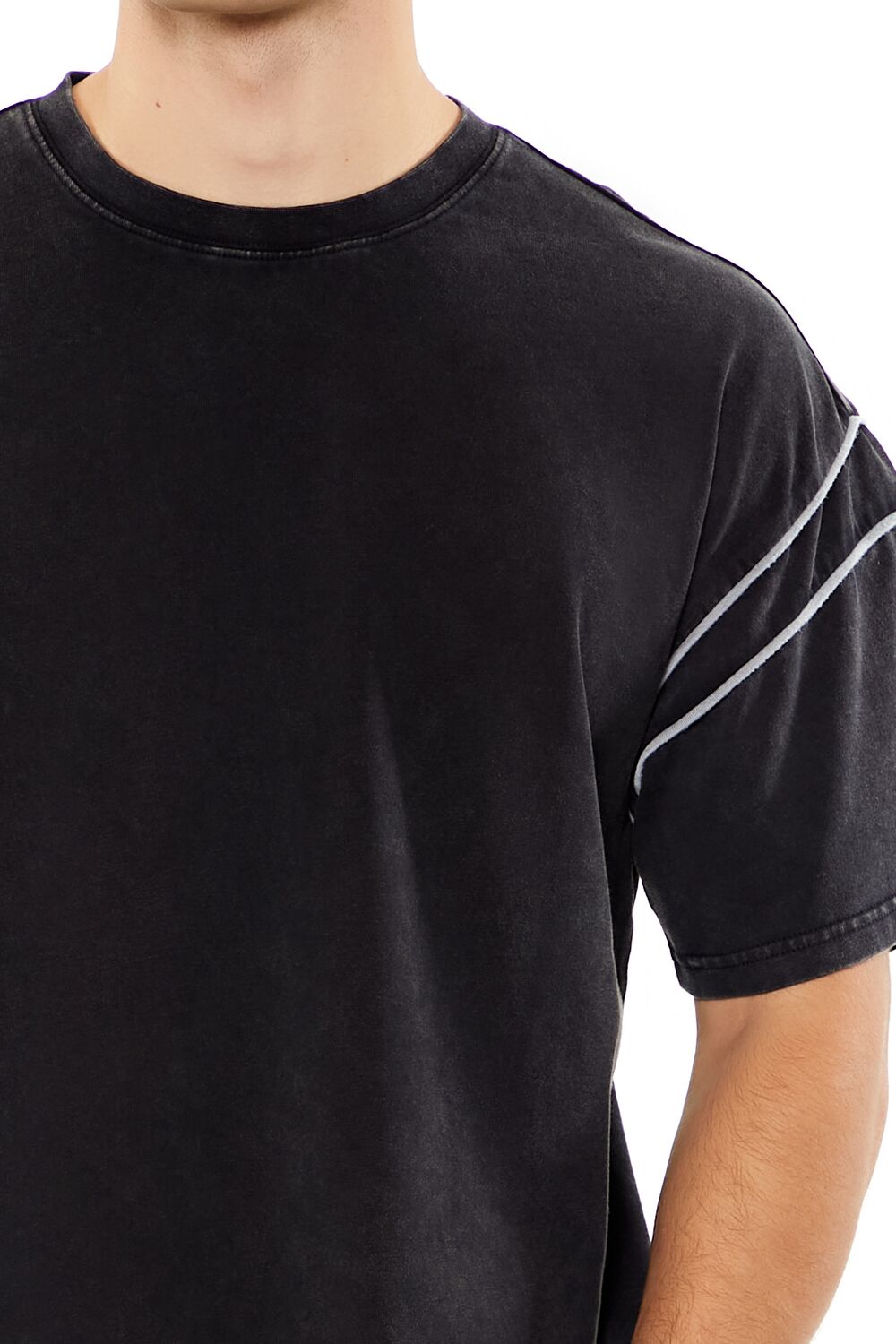 Two-Tone Mineral Wash Tee-Feelings Star