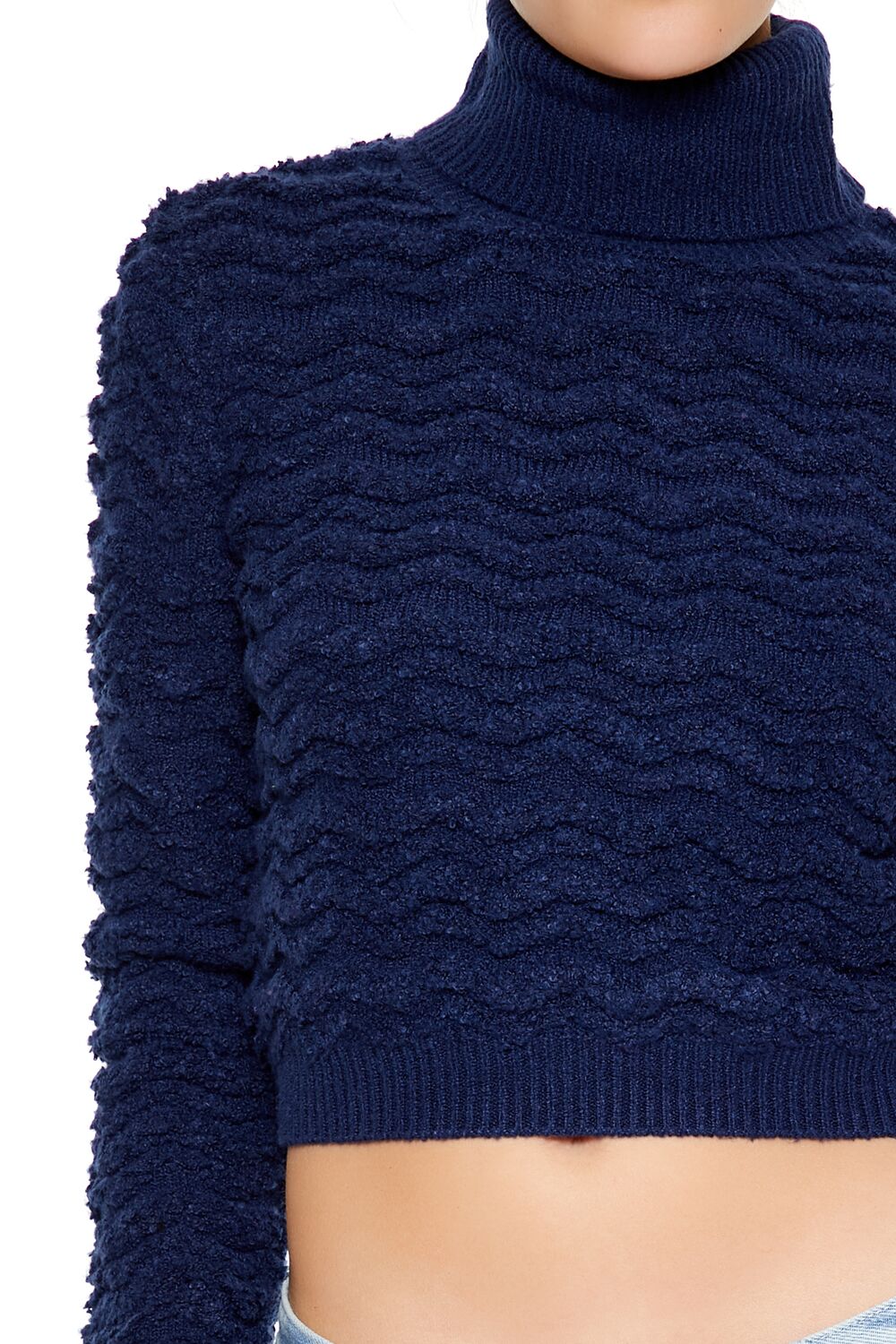 Turtleneck Cropped Sweater-Feelings Star