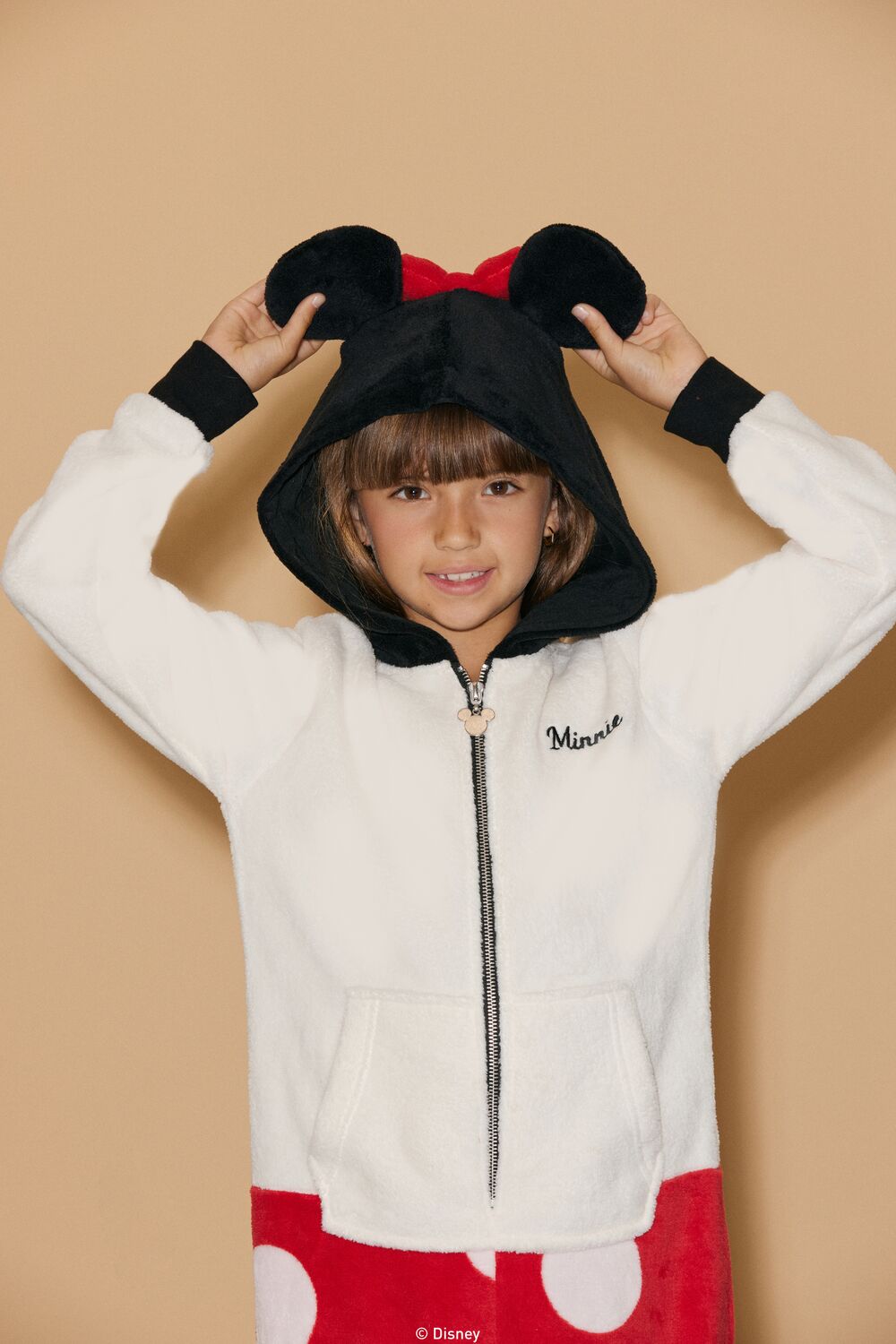 Girls Disney Minnie Mouse Pajama Jumpsuit (Kids)-Feelings Star