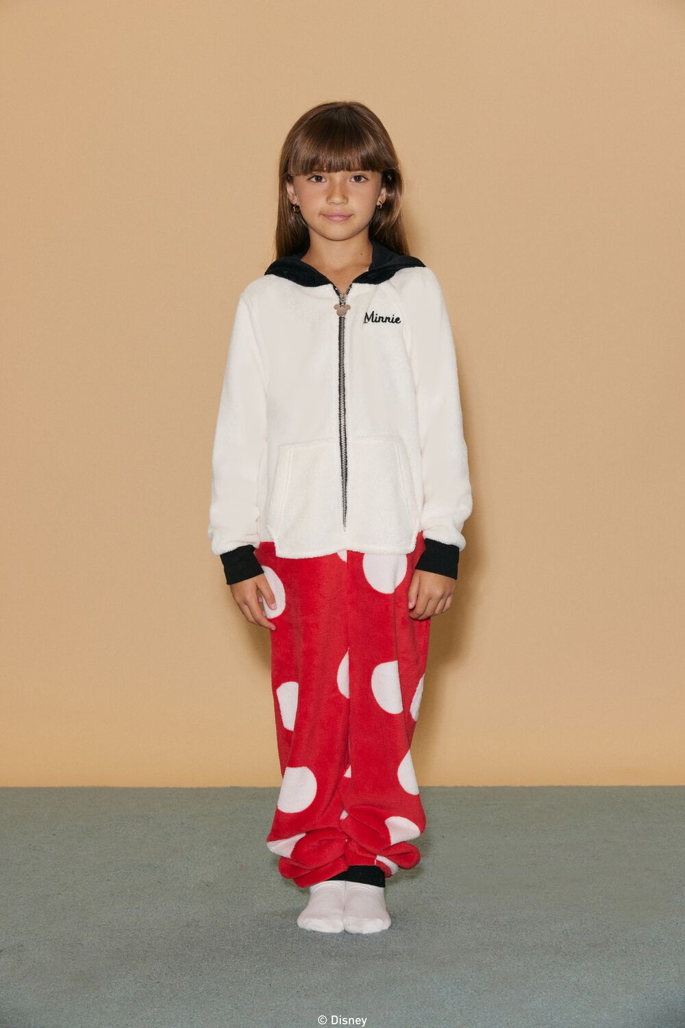 Girls Disney Minnie Mouse Pajama Jumpsuit (Kids)-Feelings Star