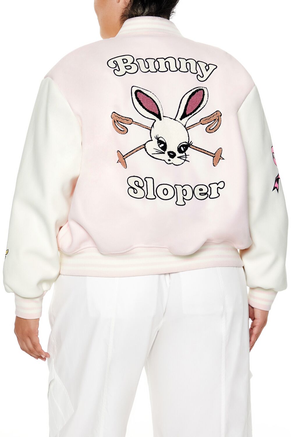 Plus Size Bunny Bomber Jacket-Feelings Star