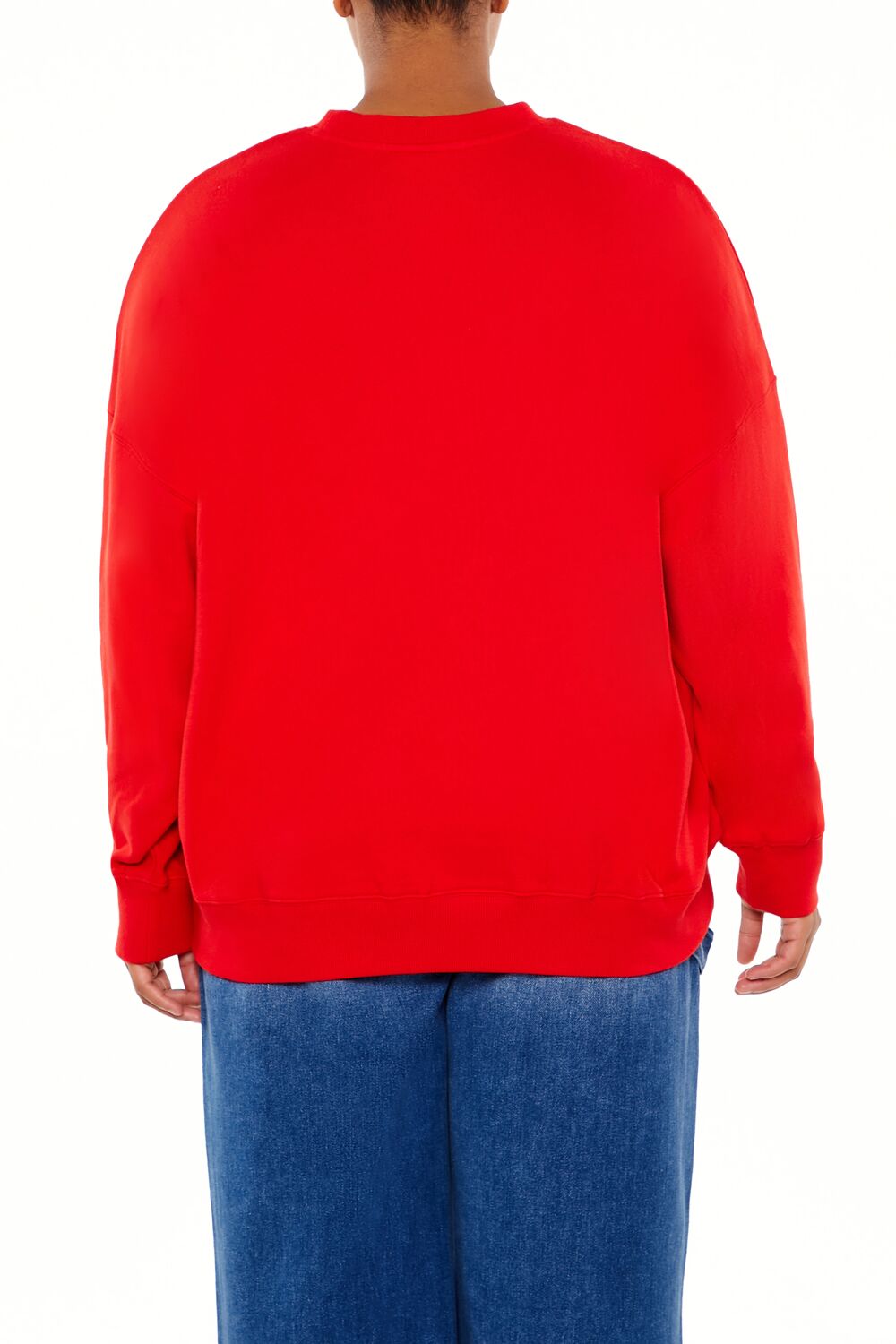 Plus Size Embroidered Joy Pullover-Feelings Star