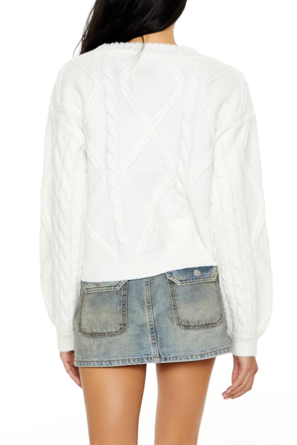 Cable Knit Cardigan Sweater-Feelings Star