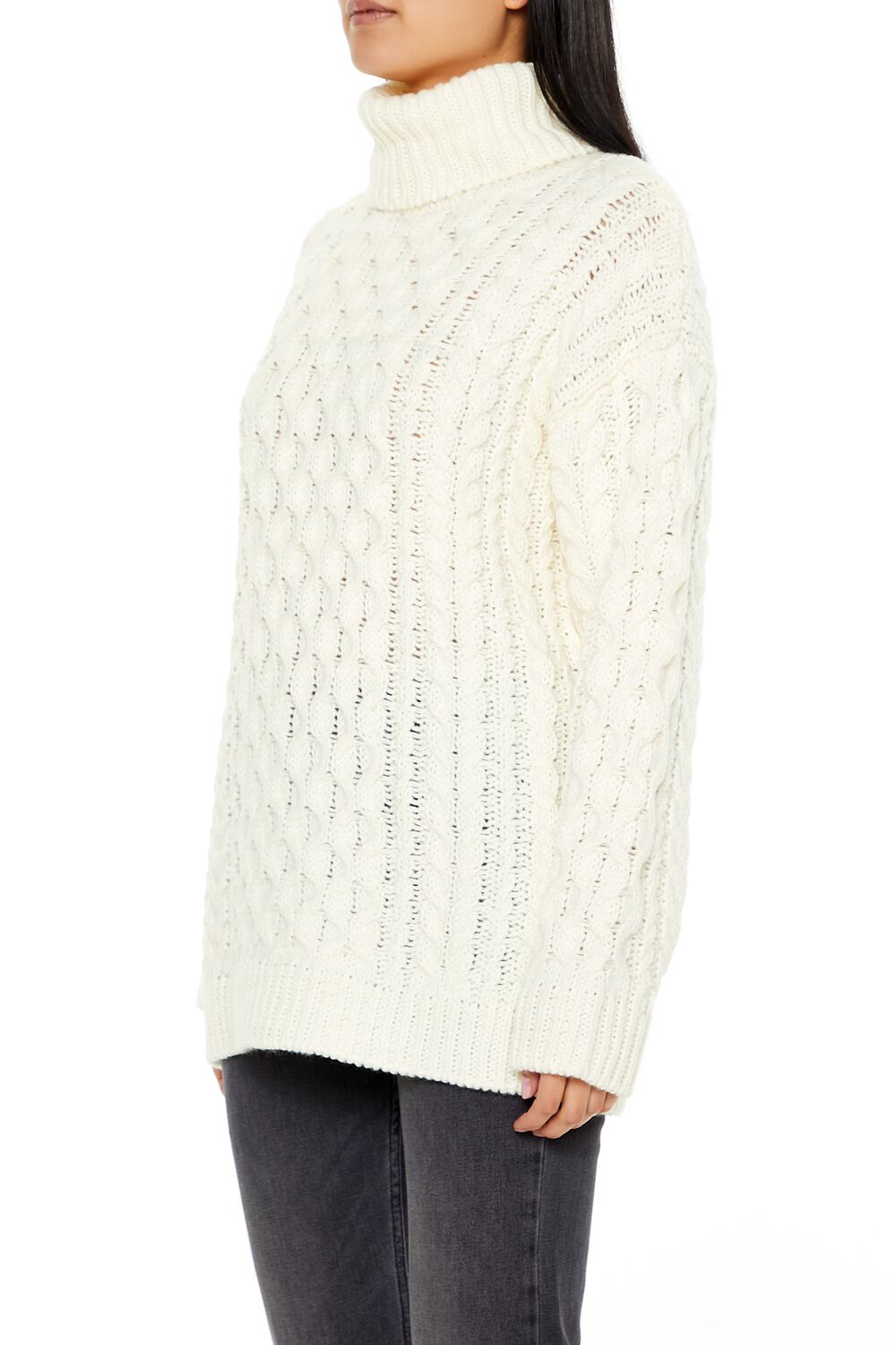 Cable Knit Turtleneck Sweater-Feelings Star