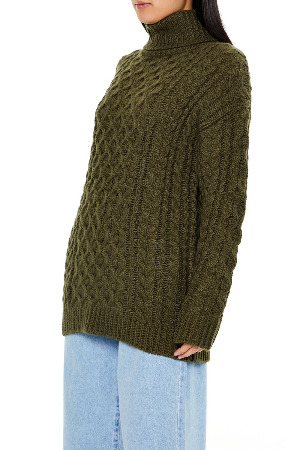 Cable Knit Turtleneck Sweater-Feelings Star