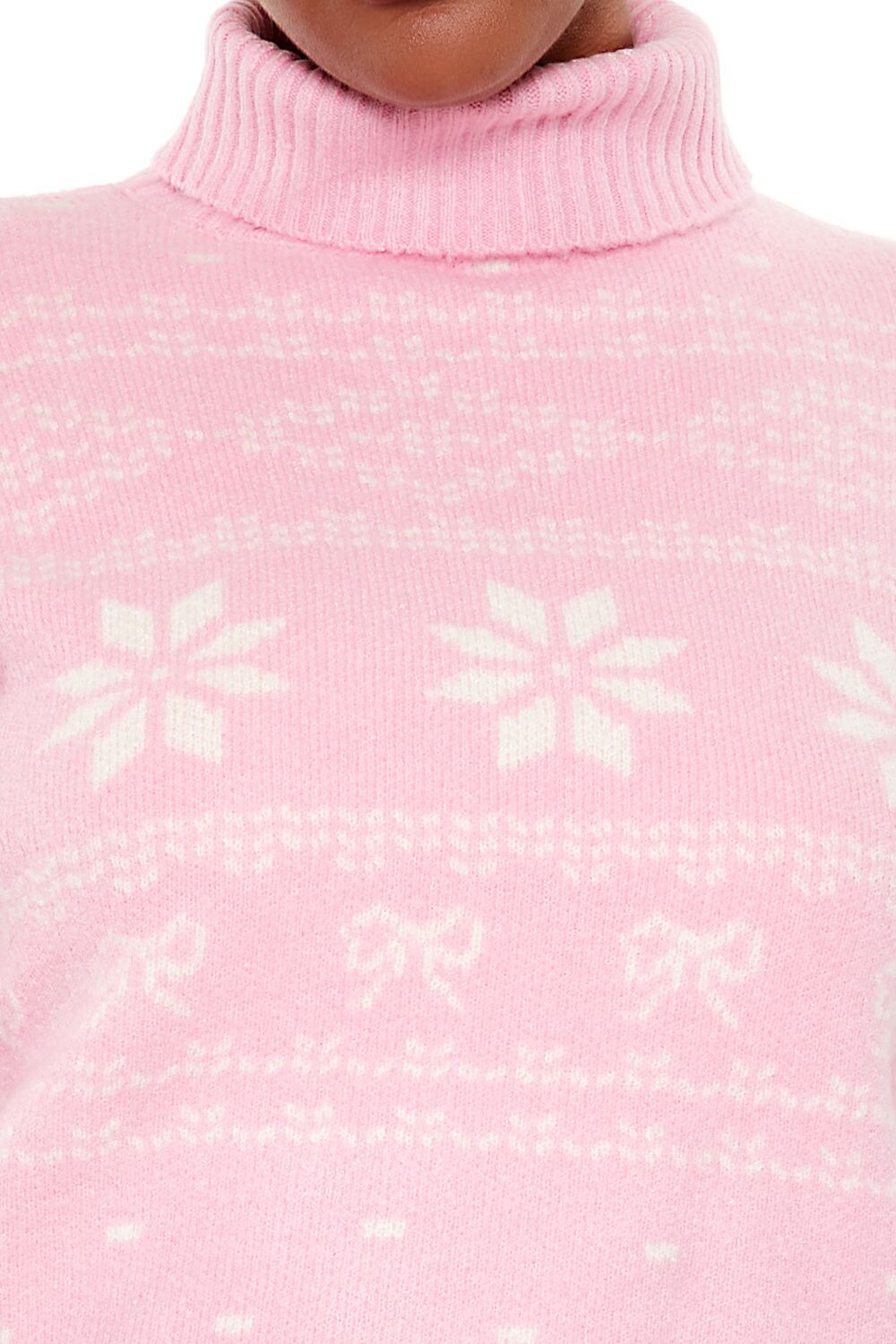 Plus Size Turtleneck Fair Isle Sweater-Feelings Star
