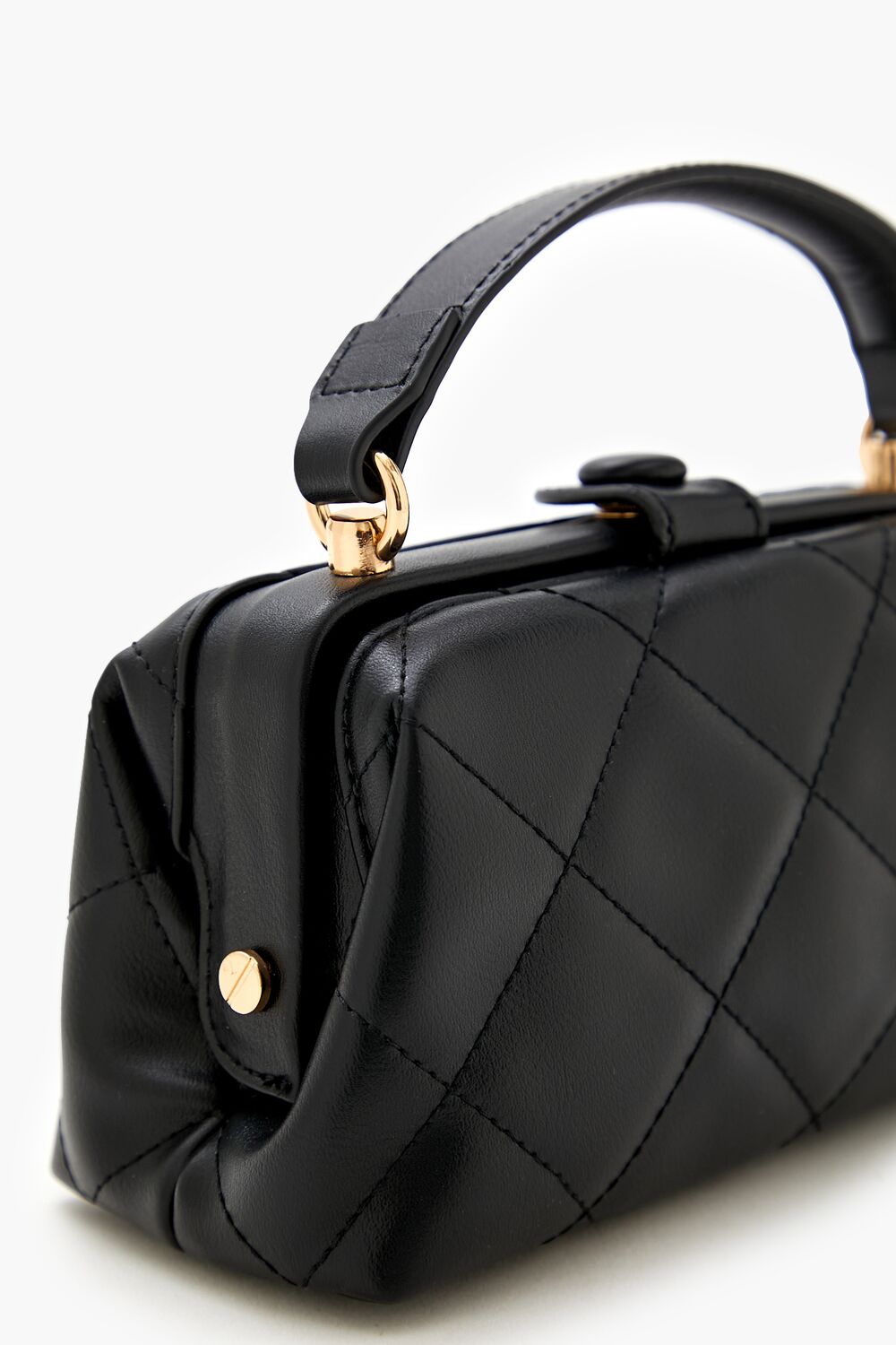 Quilted Faux Leather Crossbody Bag-Feelings Star