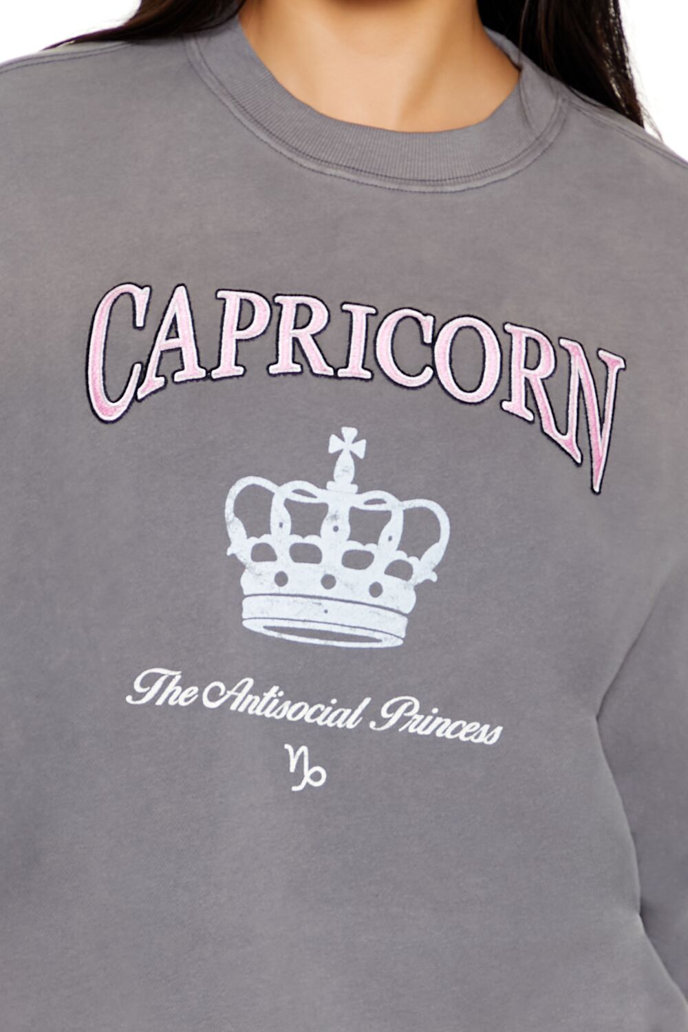 Capricorn Antisocial Princess Pullover-Feelings Star