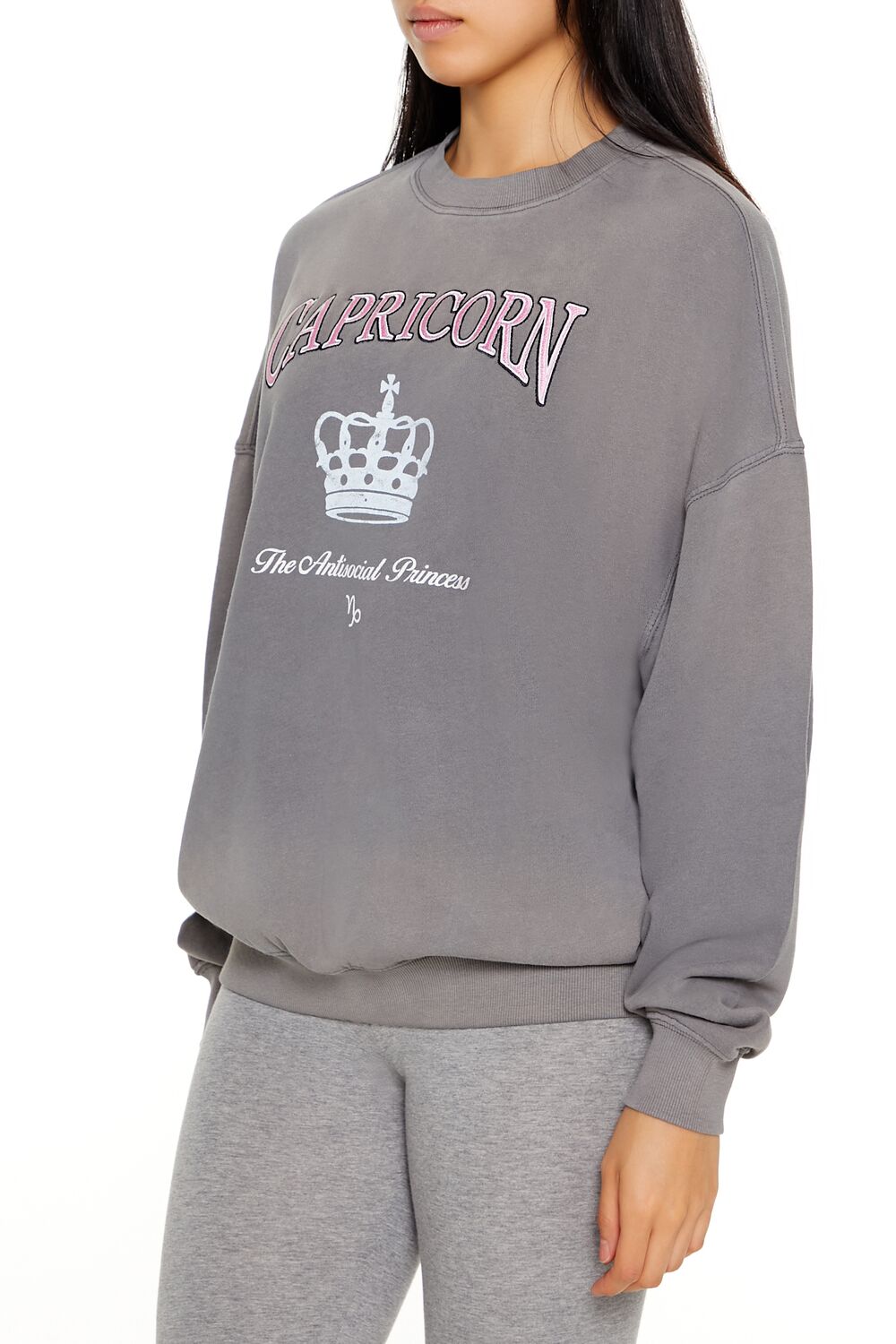 Capricorn Antisocial Princess Pullover-Feelings Star