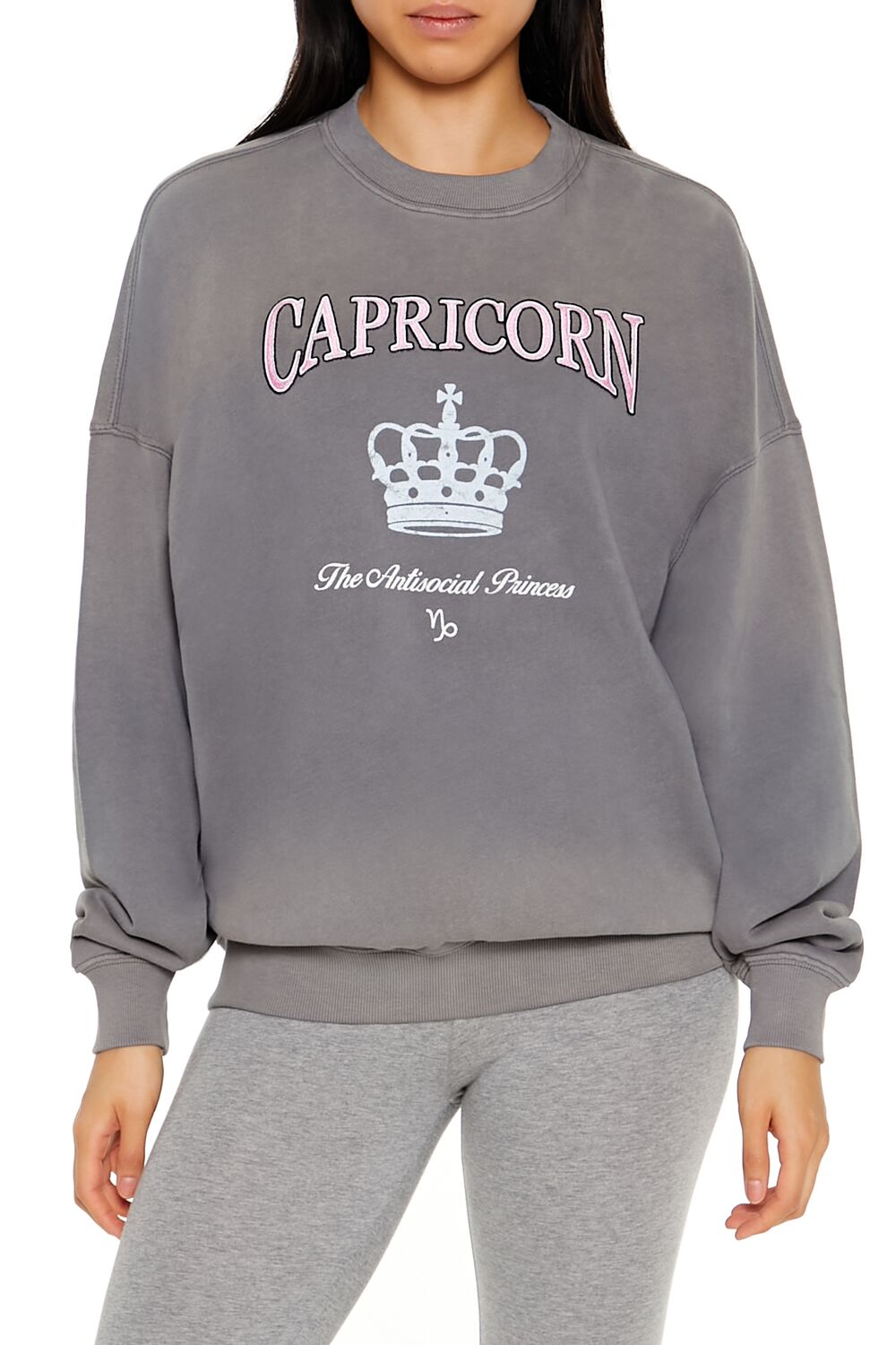 Capricorn Antisocial Princess Pullover-Feelings Star