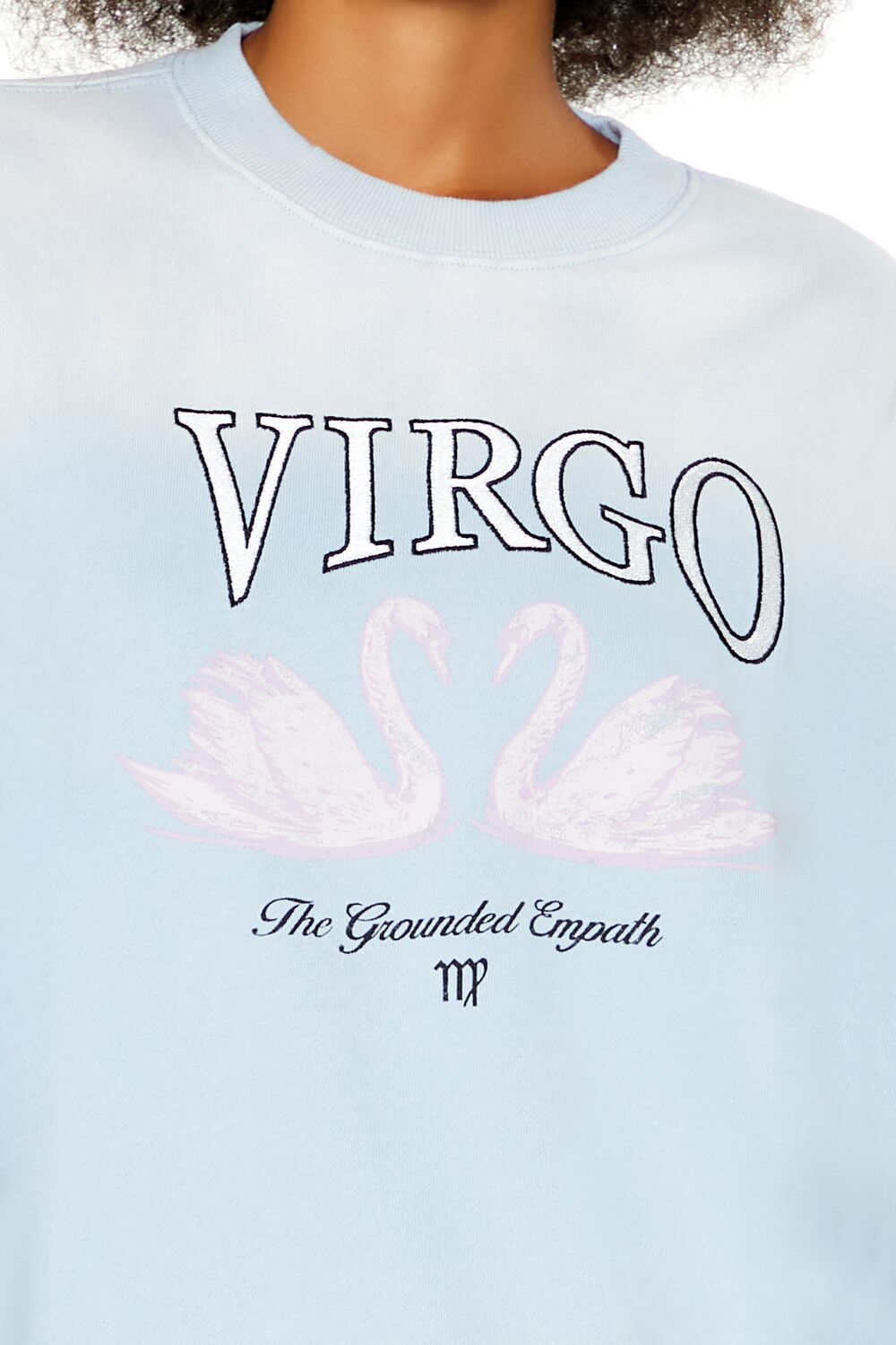 Virgo Swan Fleece Pullover-Feelings Star