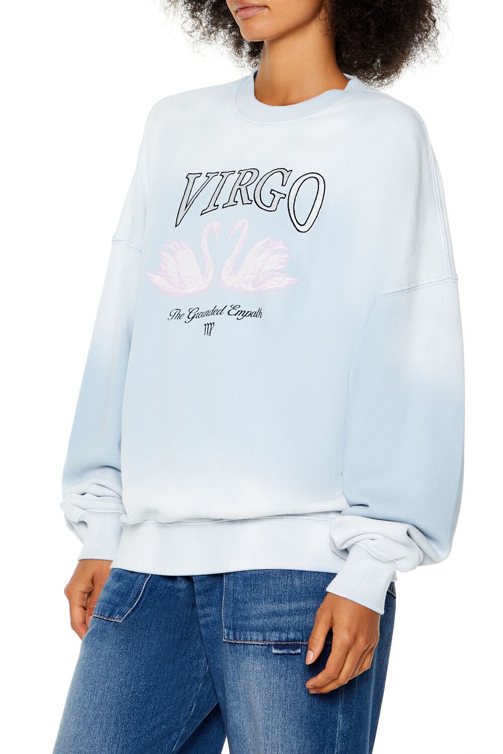 Virgo Swan Fleece Pullover-Feelings Star