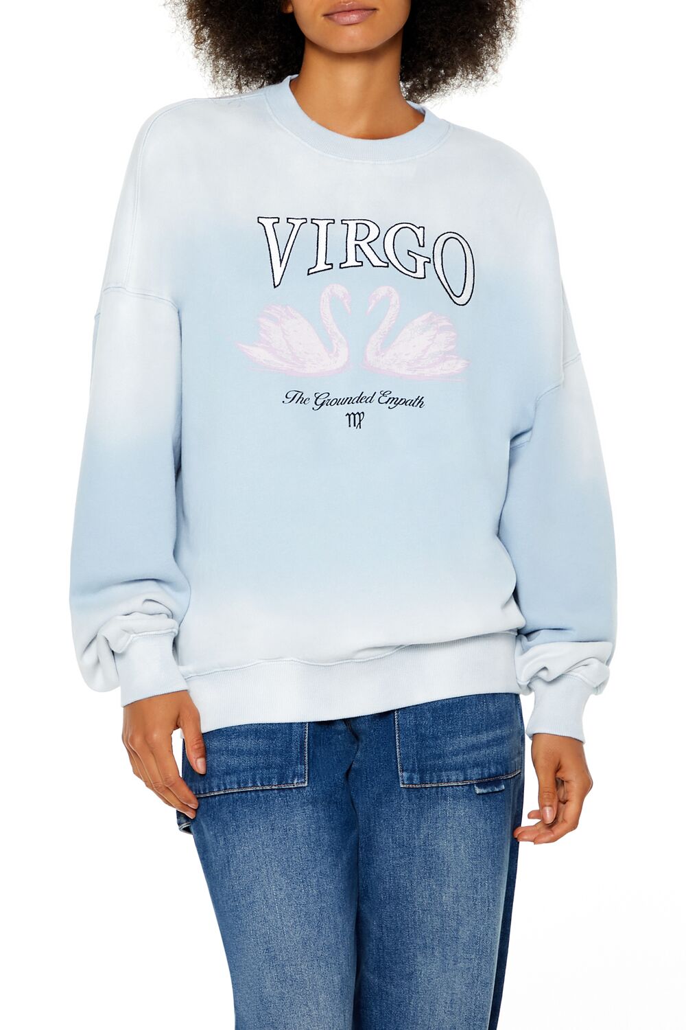 Virgo Swan Fleece Pullover-Feelings Star