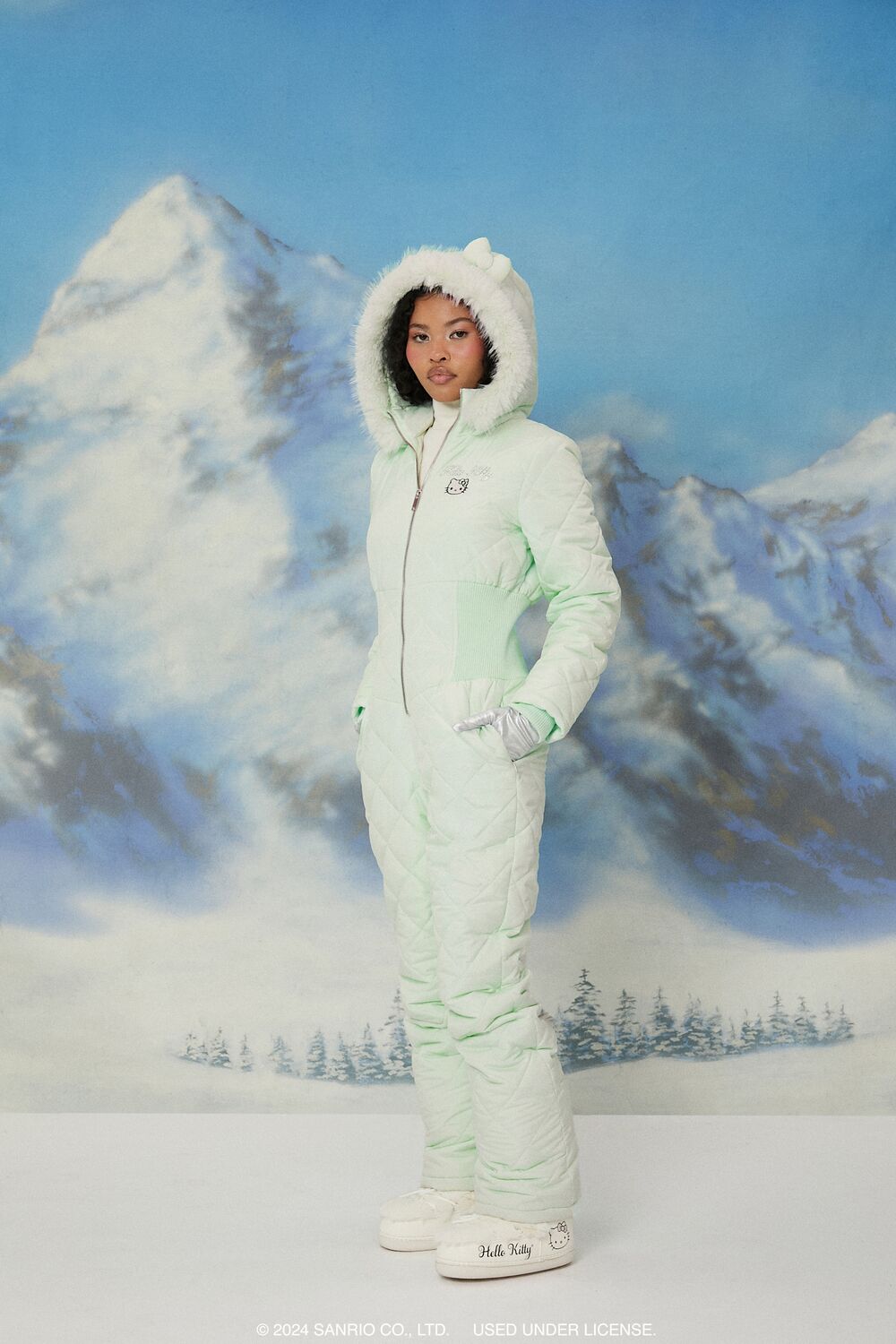 Active Quilted Hello Kitty Jumpsuit-Feelings Star