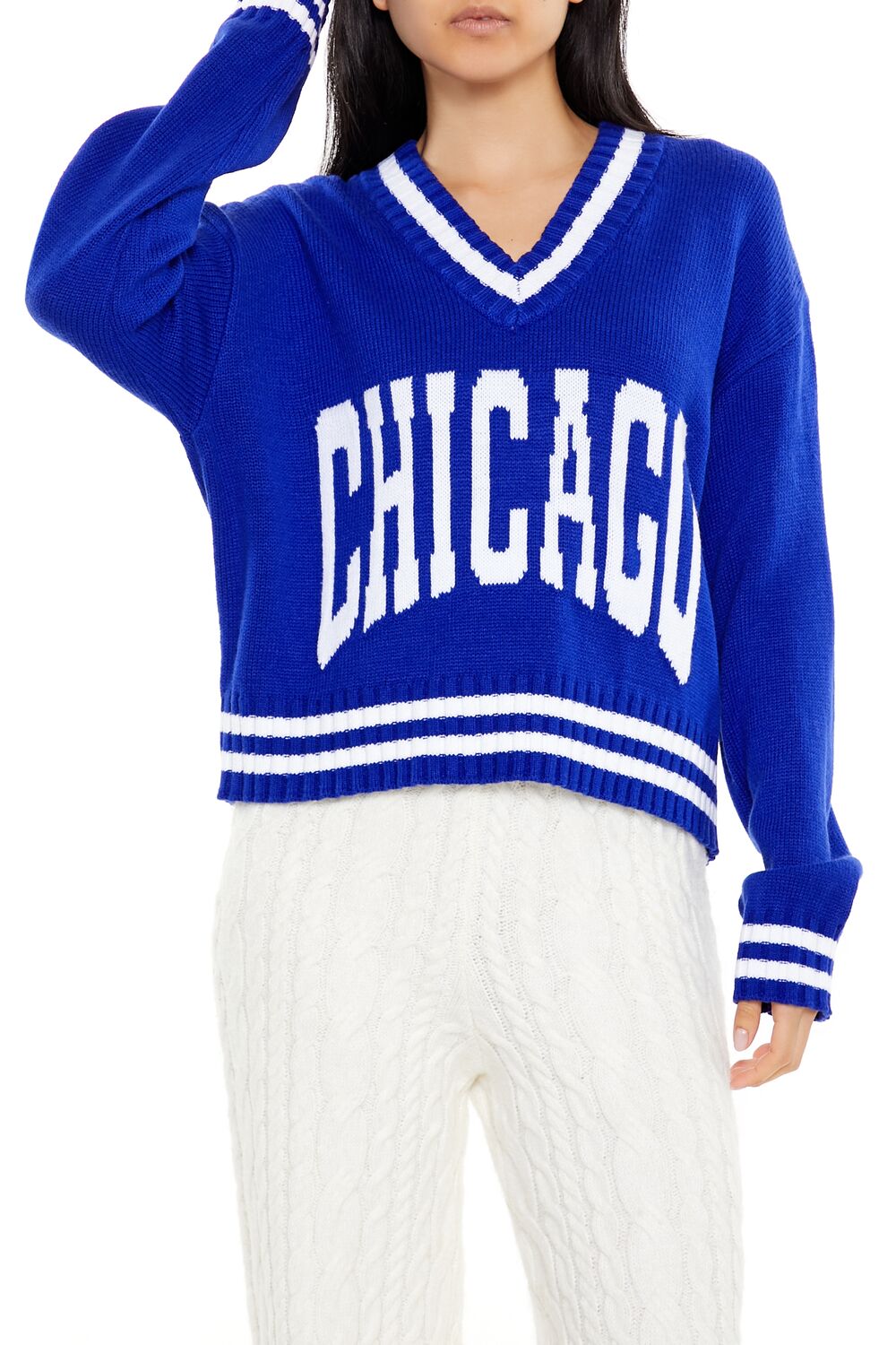 Varsity-Striped Chicago Sweater-Feelings Star